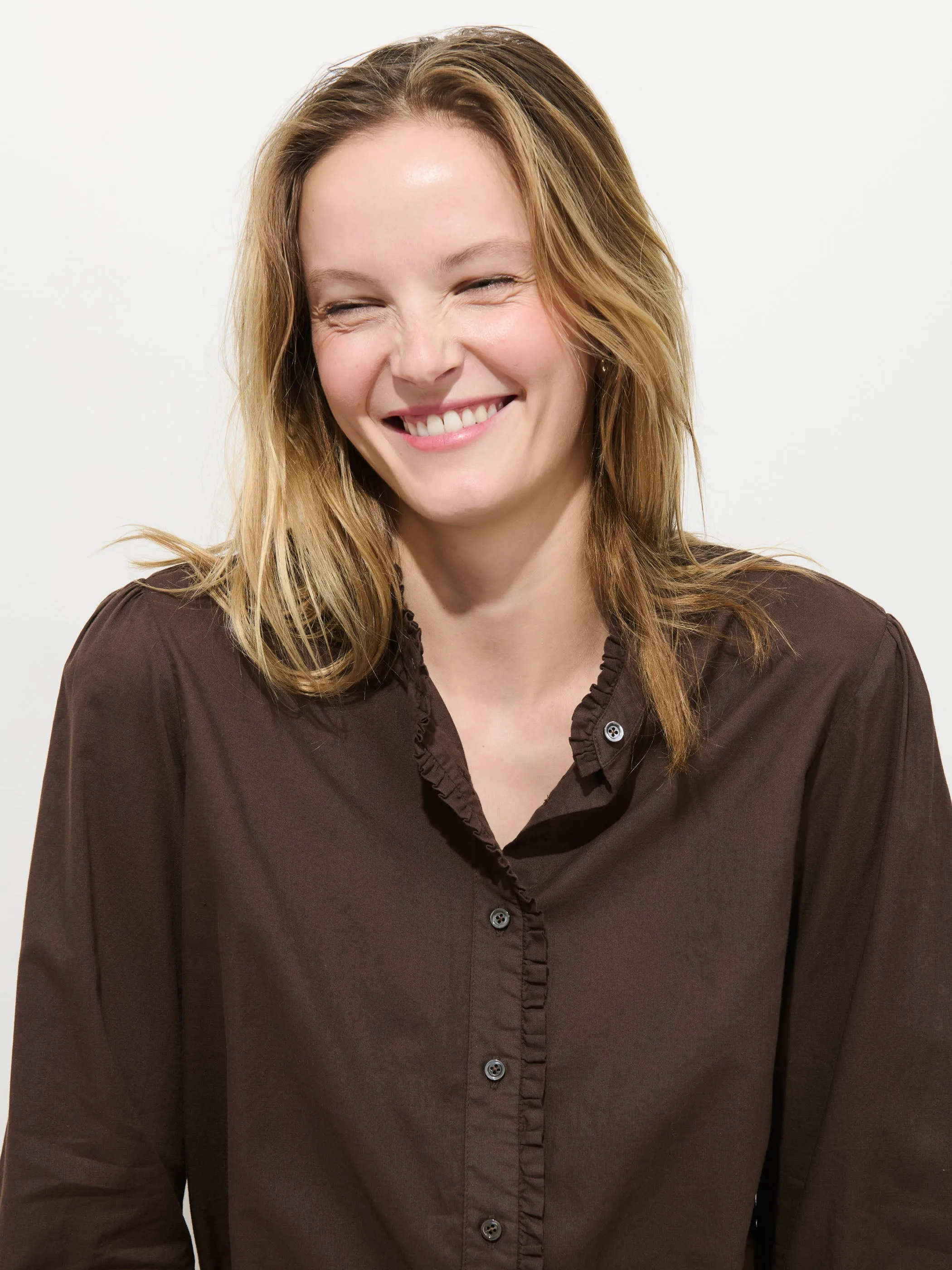 Chantilly Ruffle Shirt In Cotton Voile sold by Alex Mill product image thumbnail 4