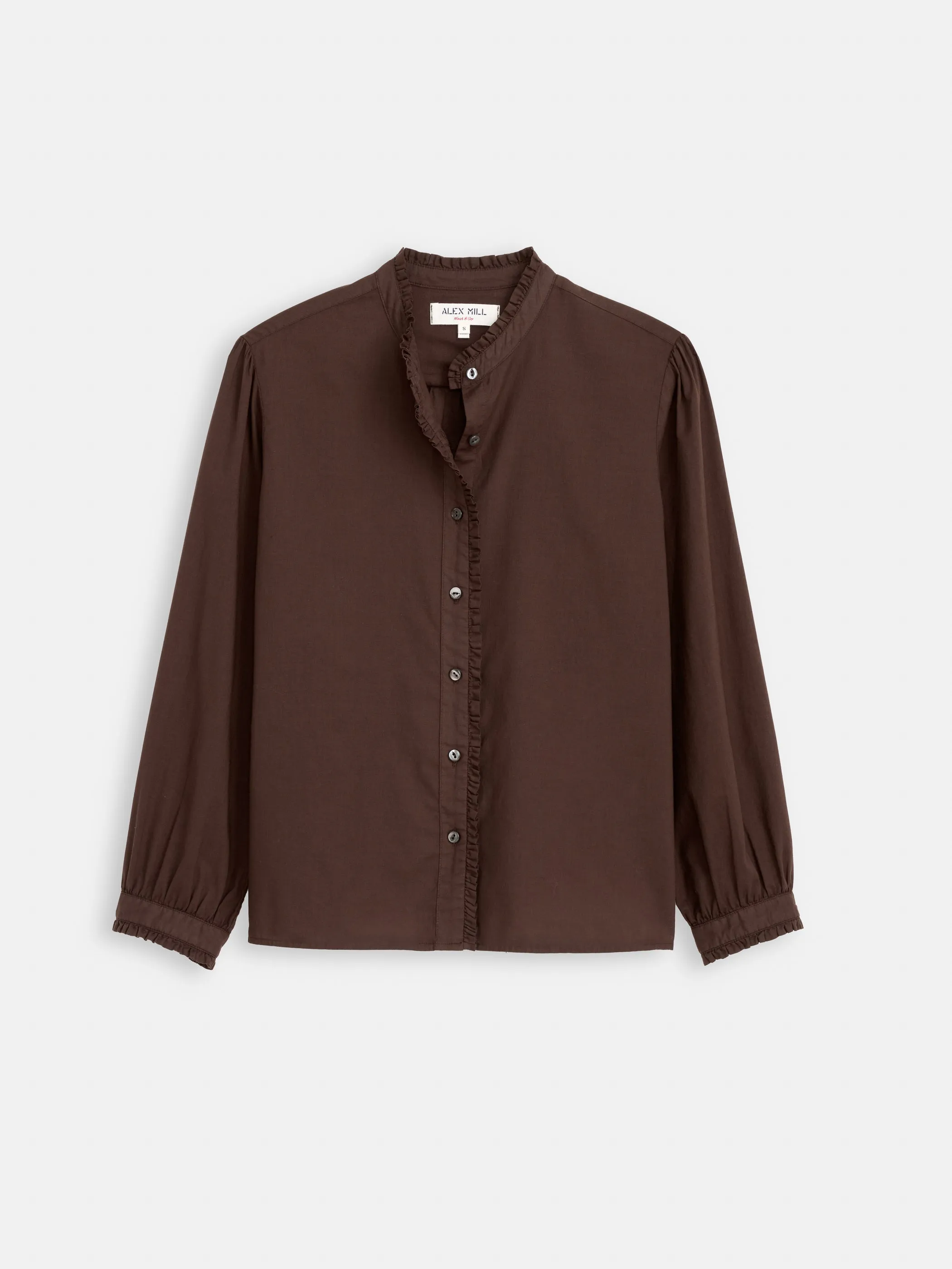 Chantilly Ruffle Shirt In Cotton Voile sold by Alex Mill product image thumbnail 2