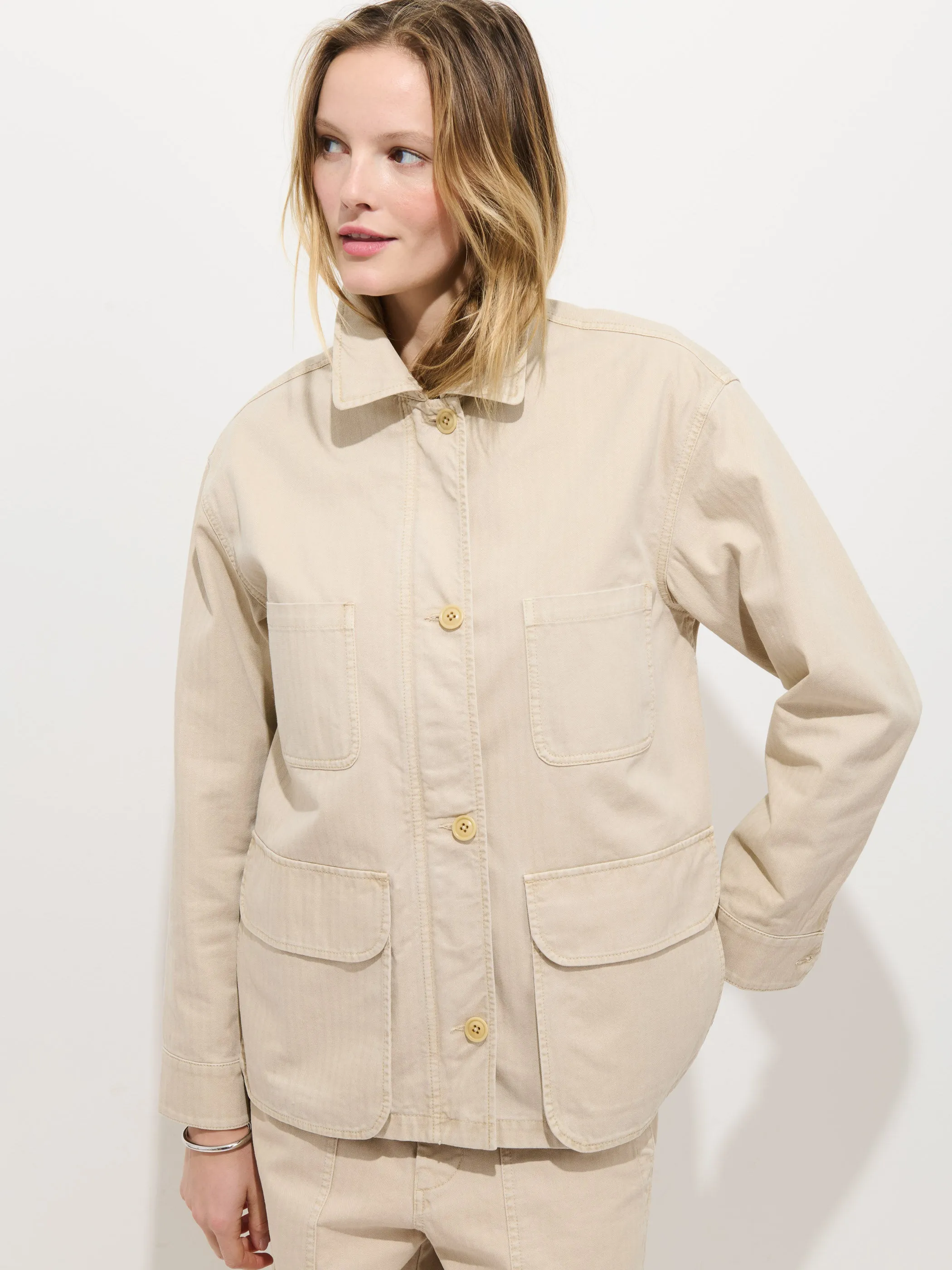 Painter Jacket In Herringbone sold by Alex Mill product image thumbnail 5