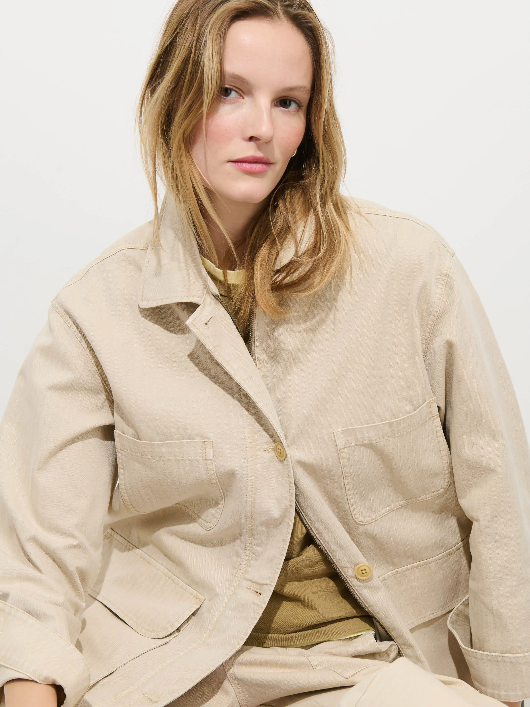Painter Jacket In Herringbone sold by Alex Mill product image thumbnail 3