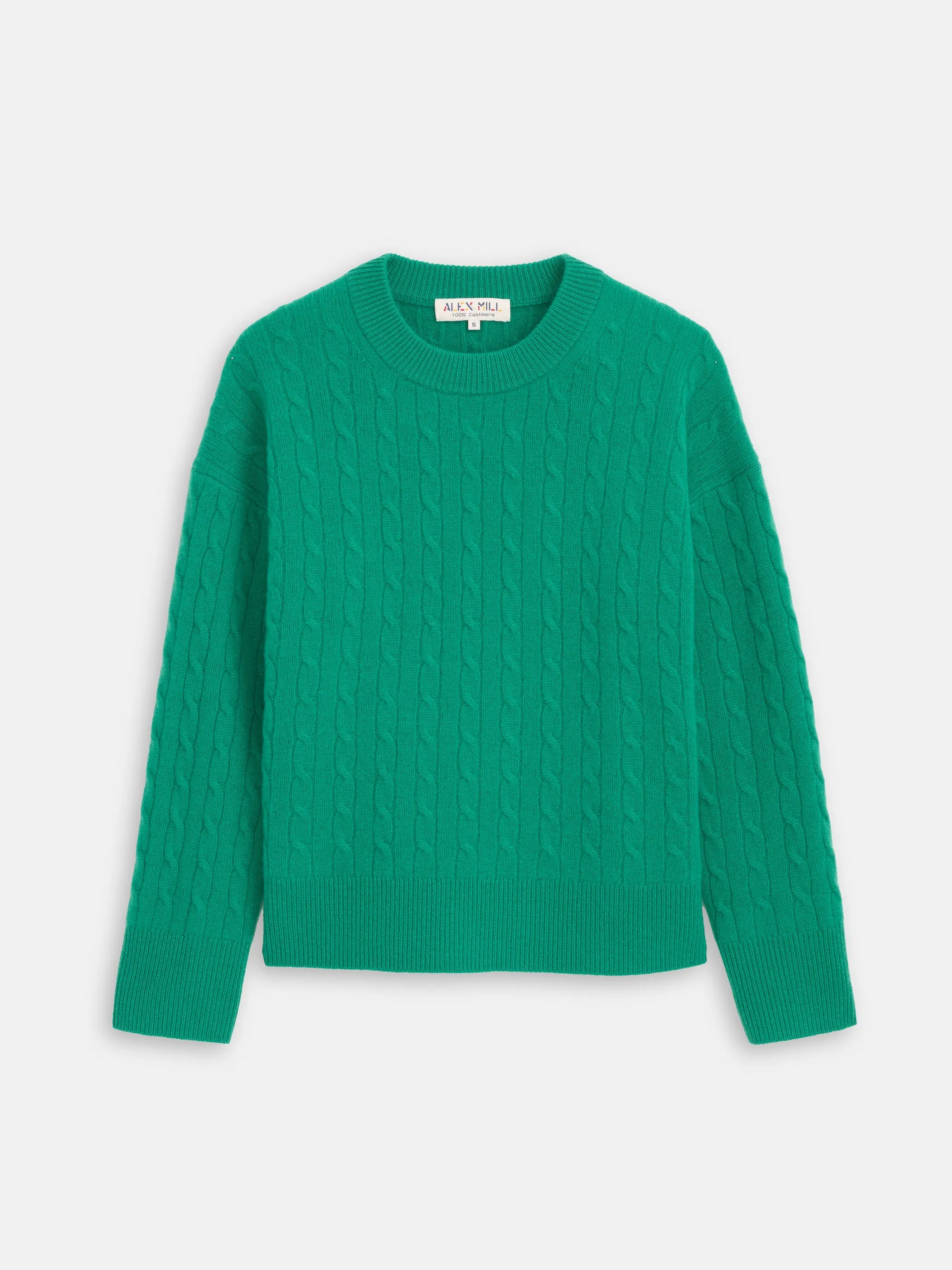 Charlie Cable Sweater In Cashmere sold by Alex Mill product image thumbnail 2