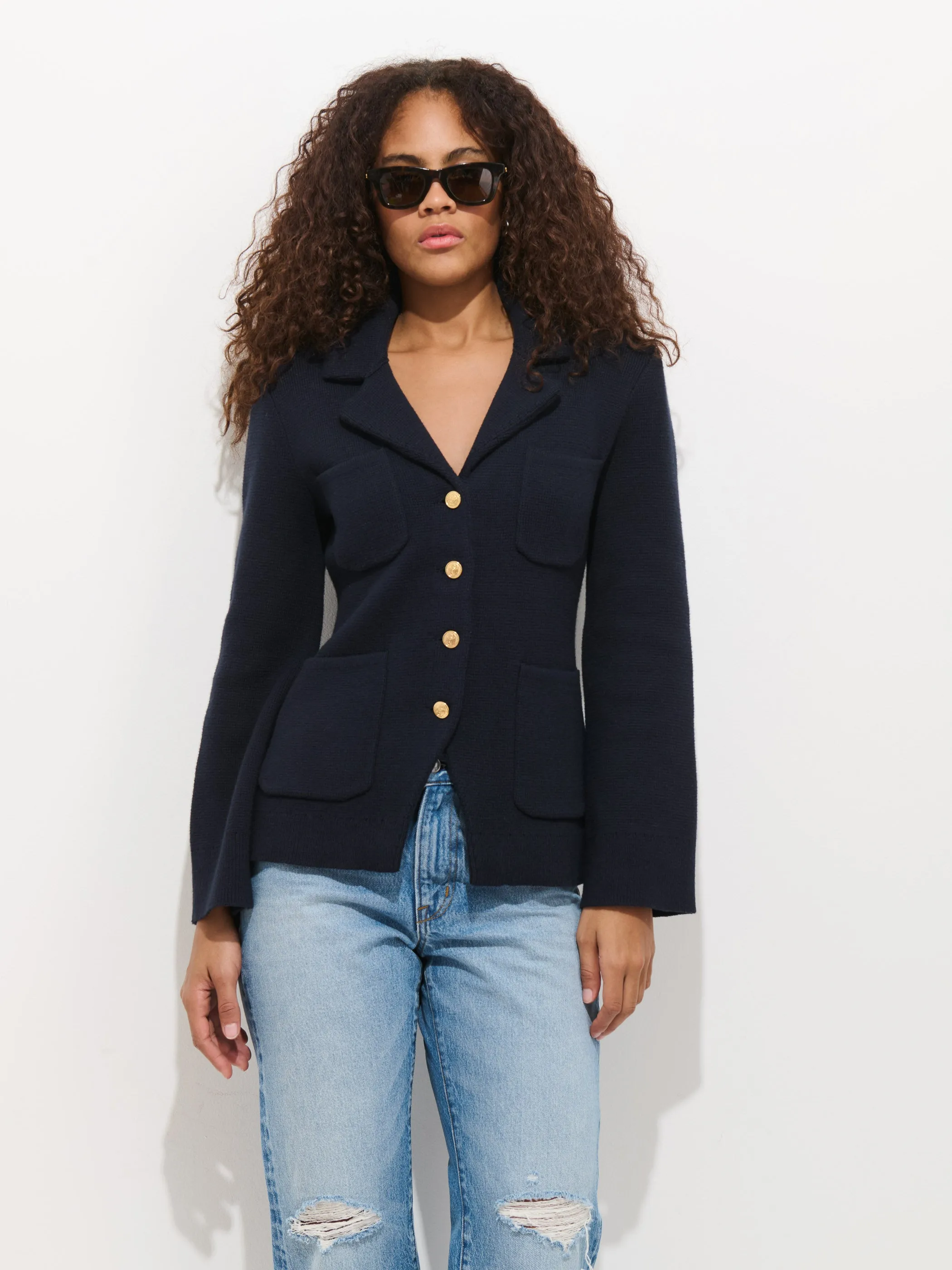 London Sweater Jacket In Cotton Cashmere sold by Alex Mill product image thumbnail 5