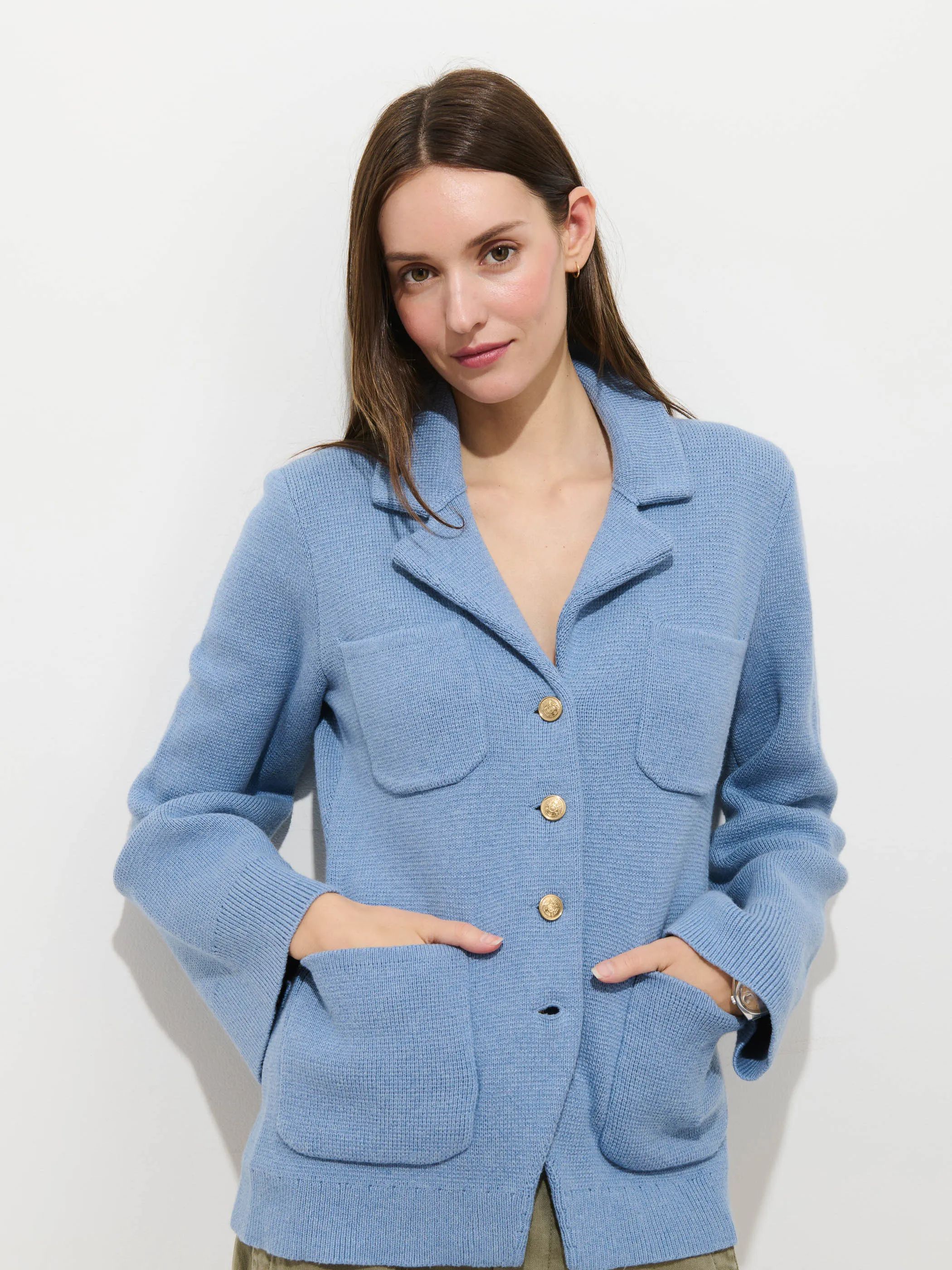 London Sweater Jacket In Cotton Cashmere sold by Alex Mill product image thumbnail 4