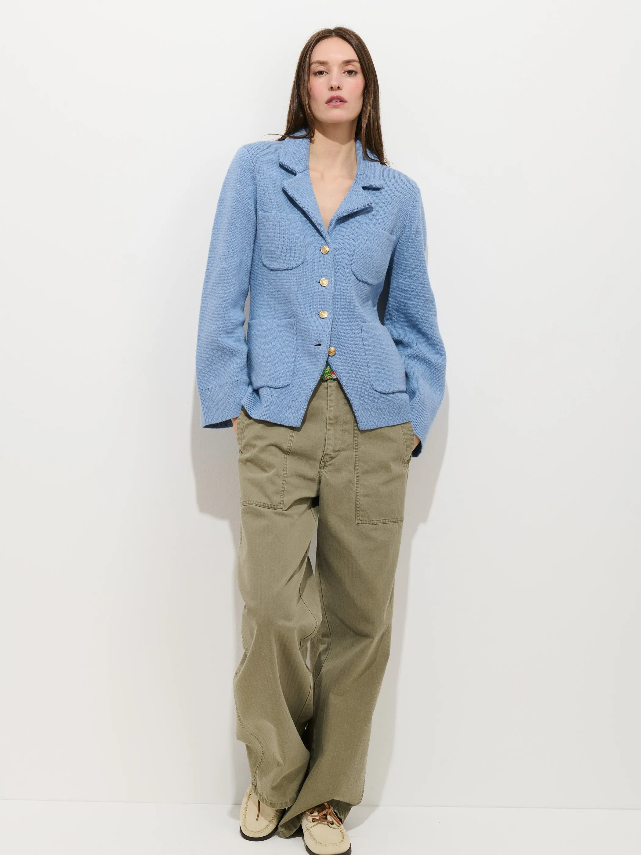 London Sweater Jacket In Cotton Cashmere sold by Alex Mill product image thumbnail 3