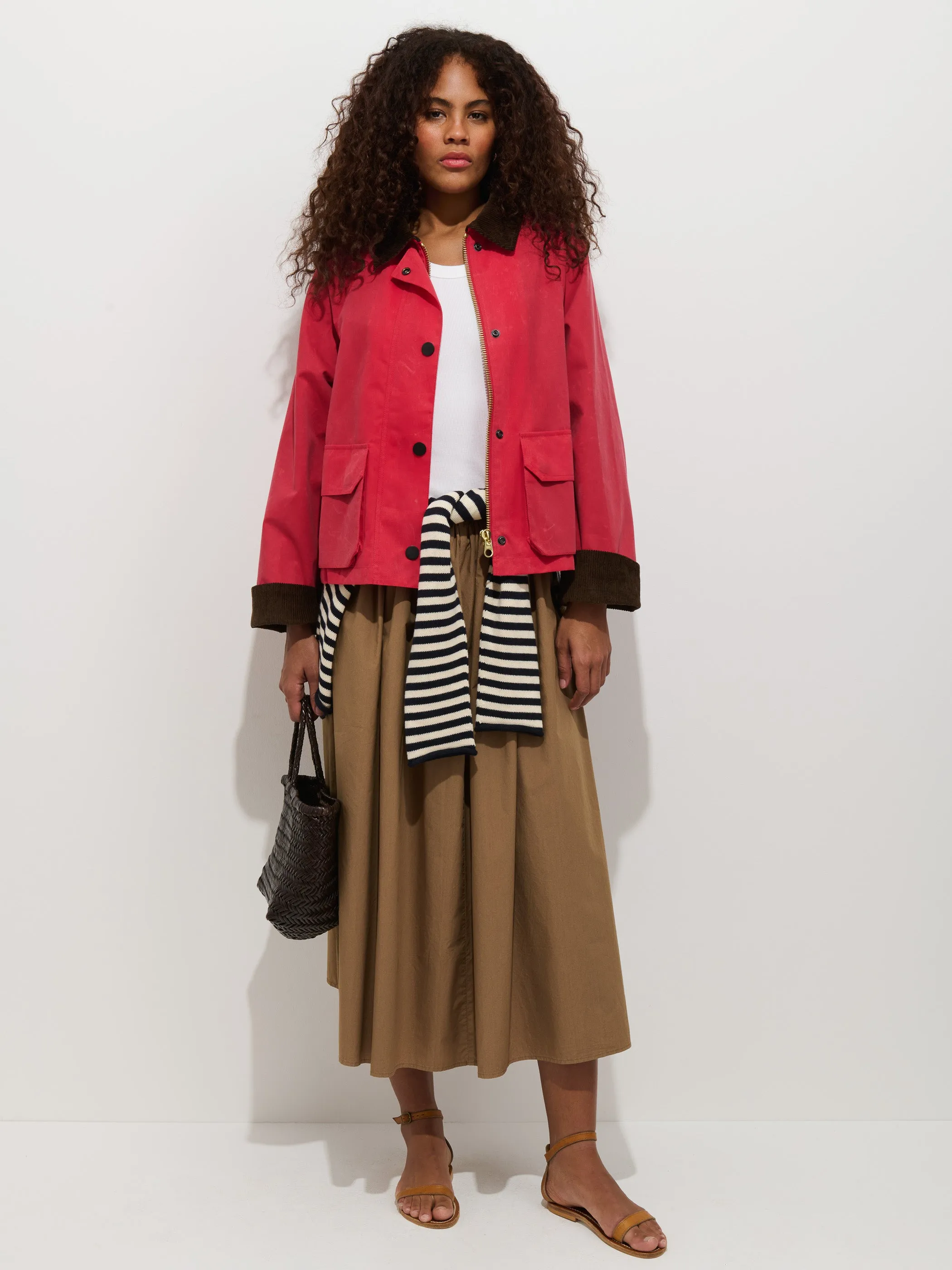 Sarah Skirt In Cotton sold by Alex Mill product image thumbnail 3