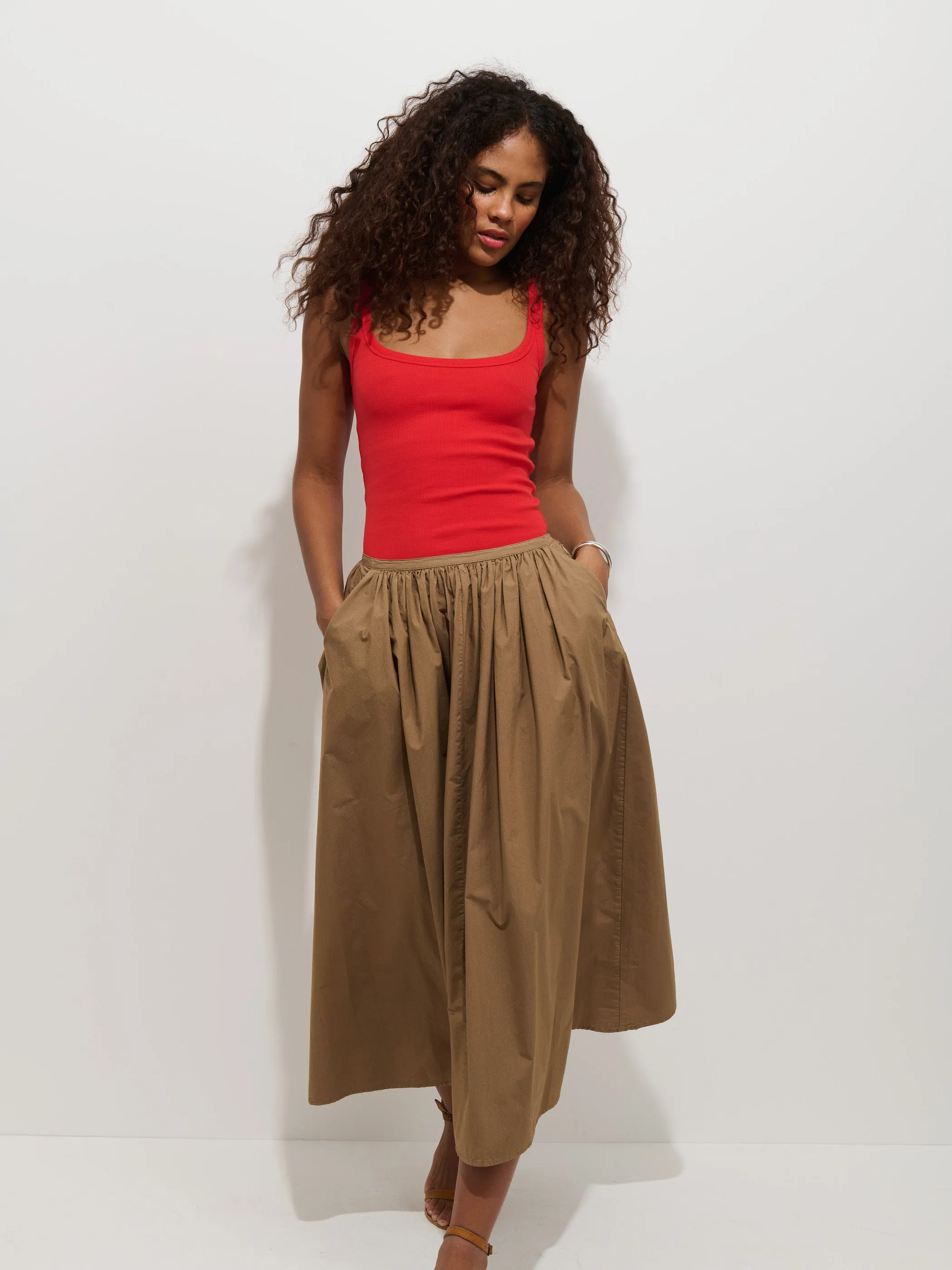 Sarah Skirt In Cotton sold by Alex Mill