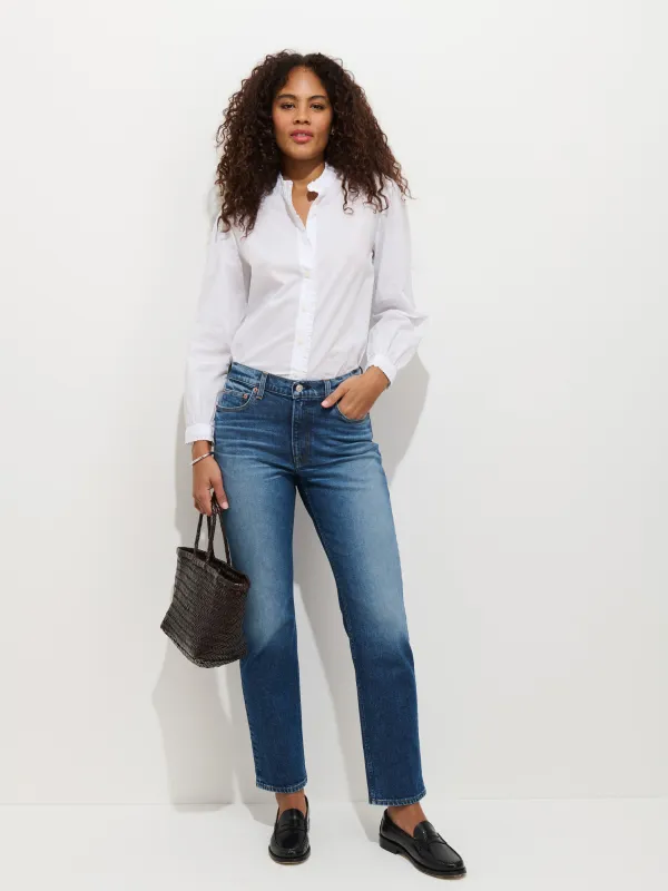 Jane Mid Rise Jean in Comfort Stretch sold by Alex Mill