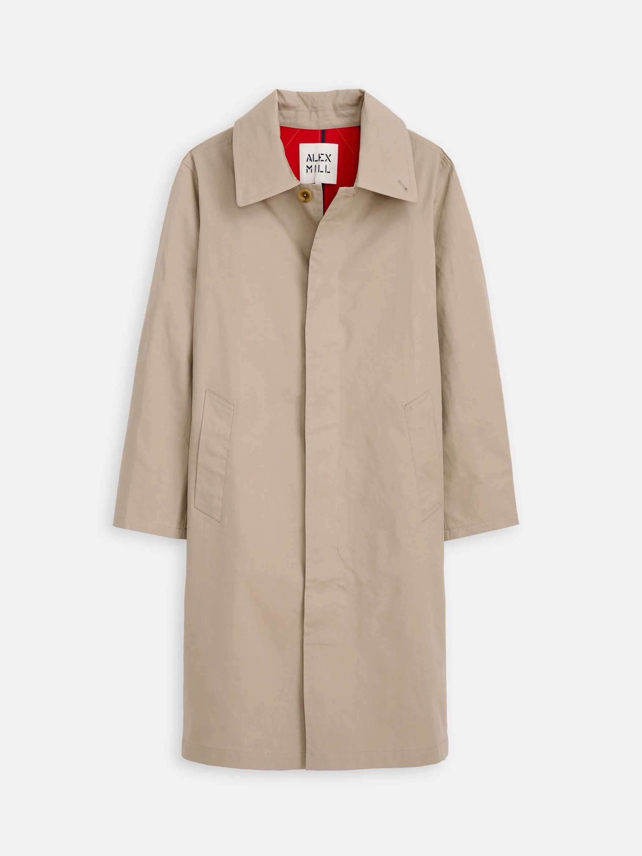 Highgate Trench In Double-Faced Cotton sold by Alex Mill product image thumbnail 2