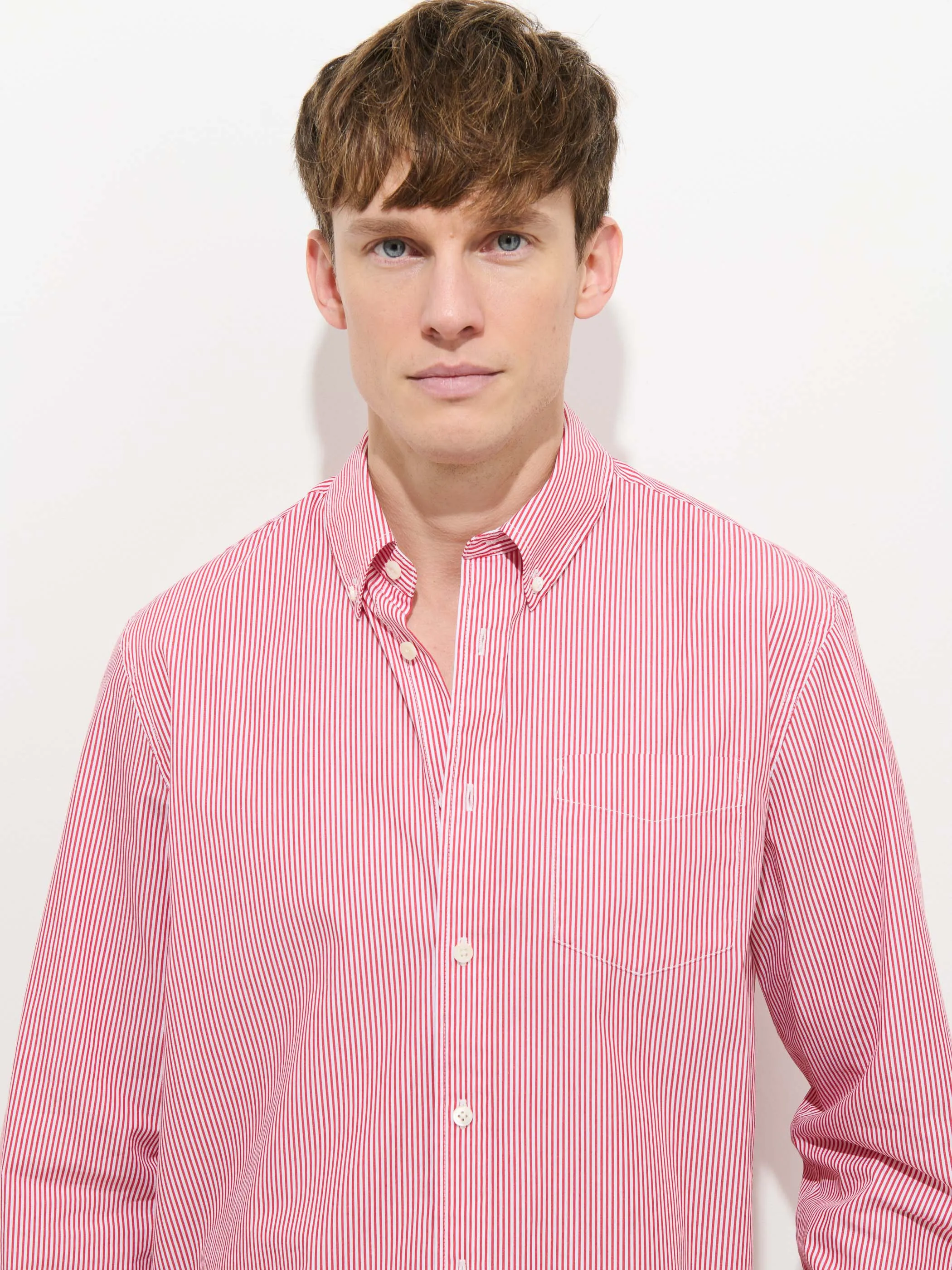 Mill Striped Shirt In Cotton Poplin sold by Alex Mill product image thumbnail 4