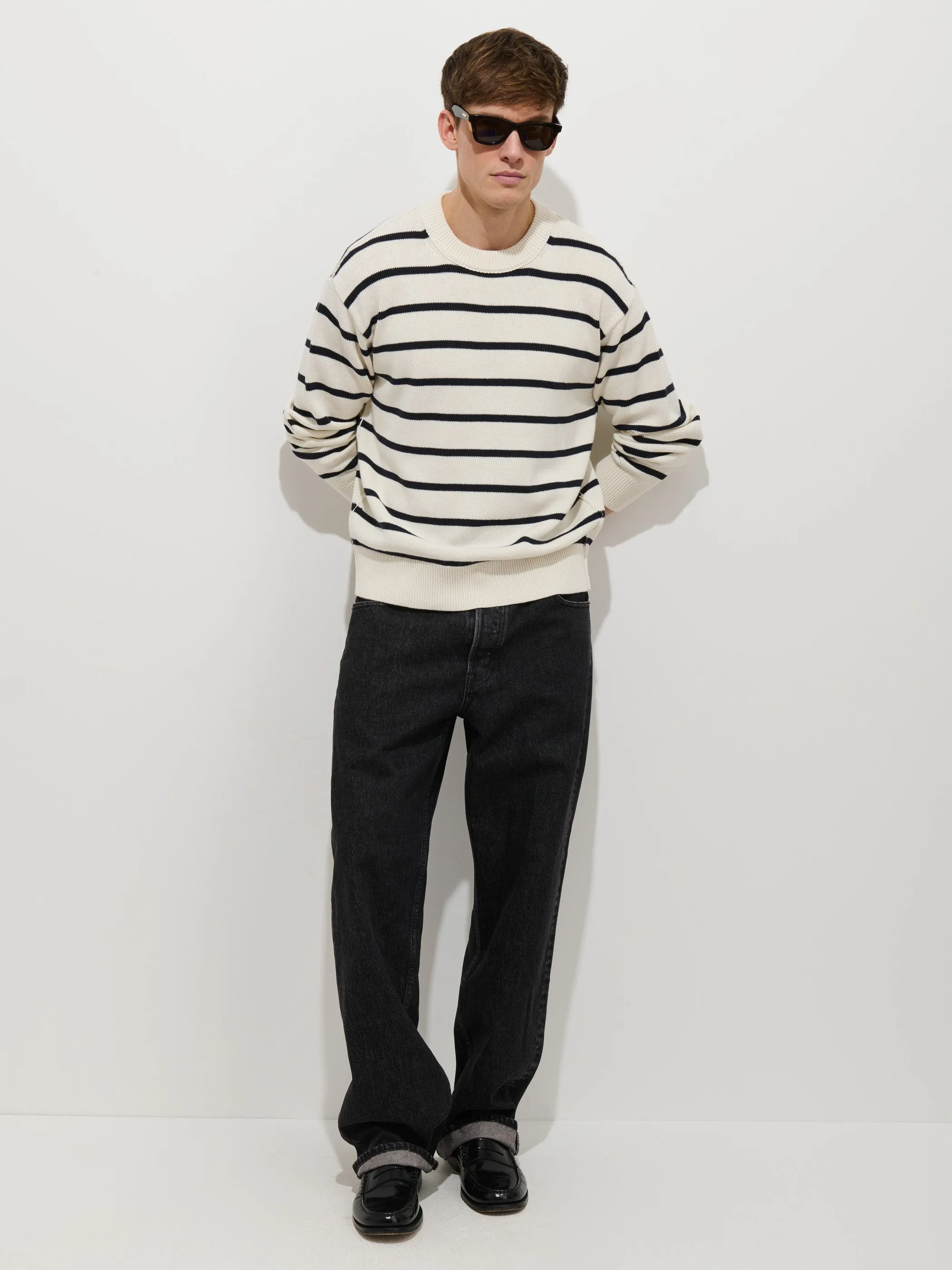 Gabriel Pullover In Cotton Linen sold by Alex Mill product image thumbnail 4