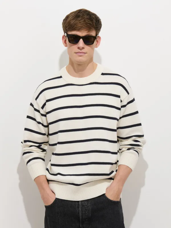 Gabriel Pullover In Cotton Linen sold by Alex Mill