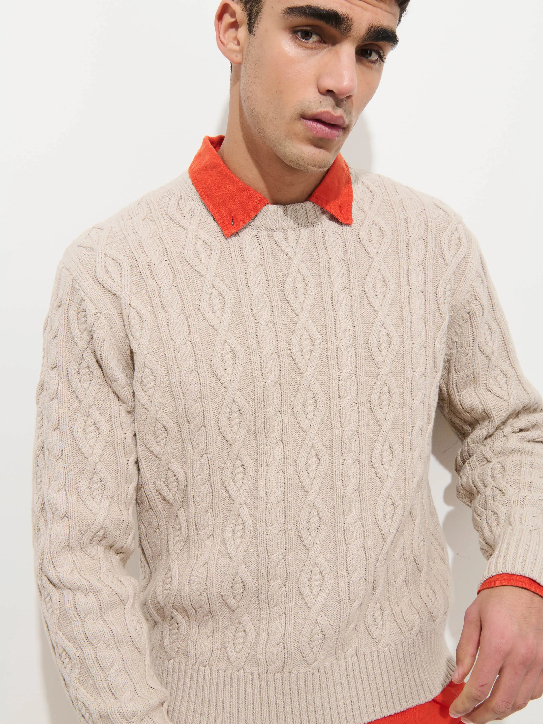 Aaron Cable Sweater in Cotton sold by Alex Mill product image thumbnail 5
