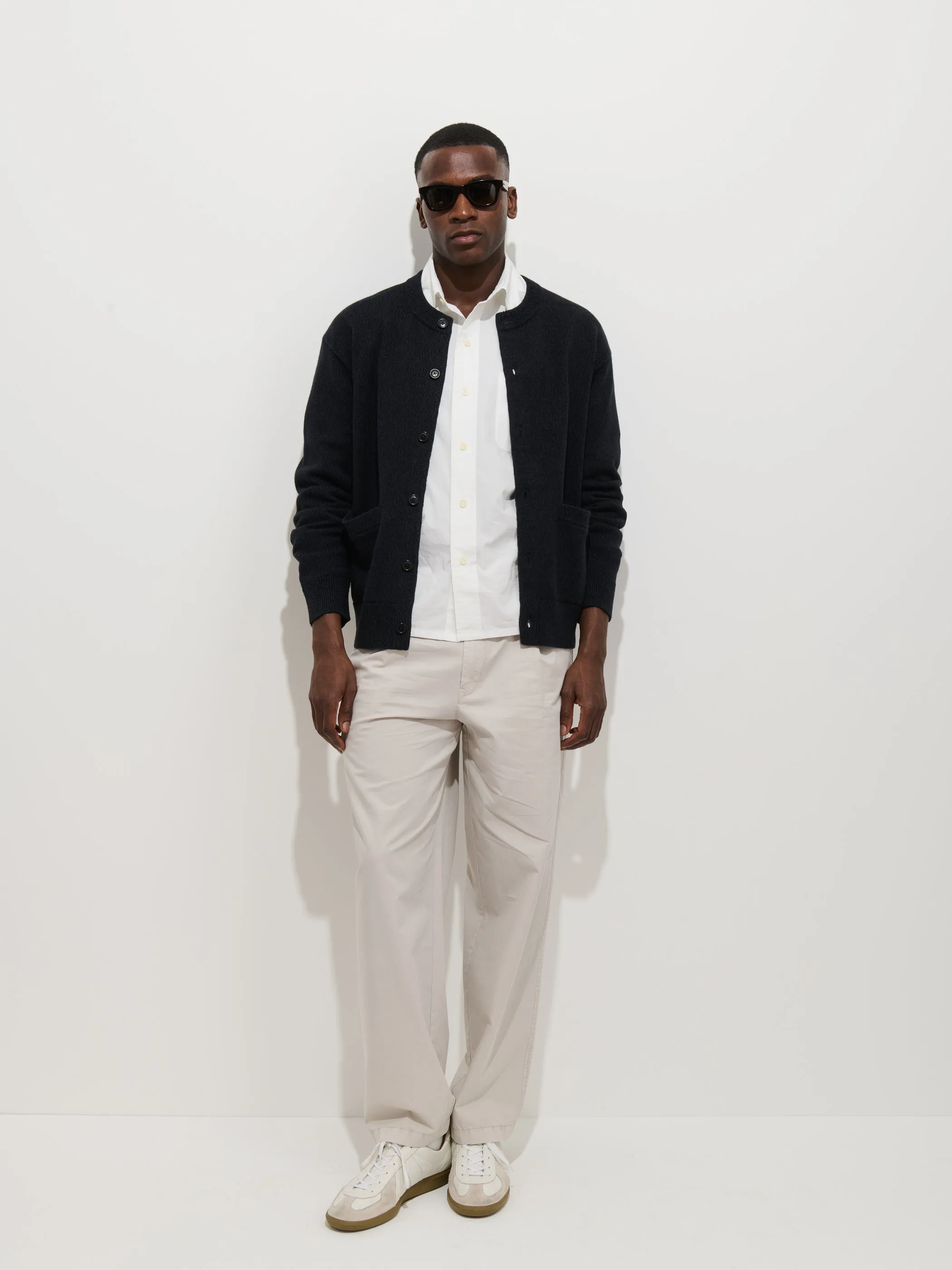 Aaron Marled Cardigan In Cotton Linen sold by Alex Mill product image thumbnail 3