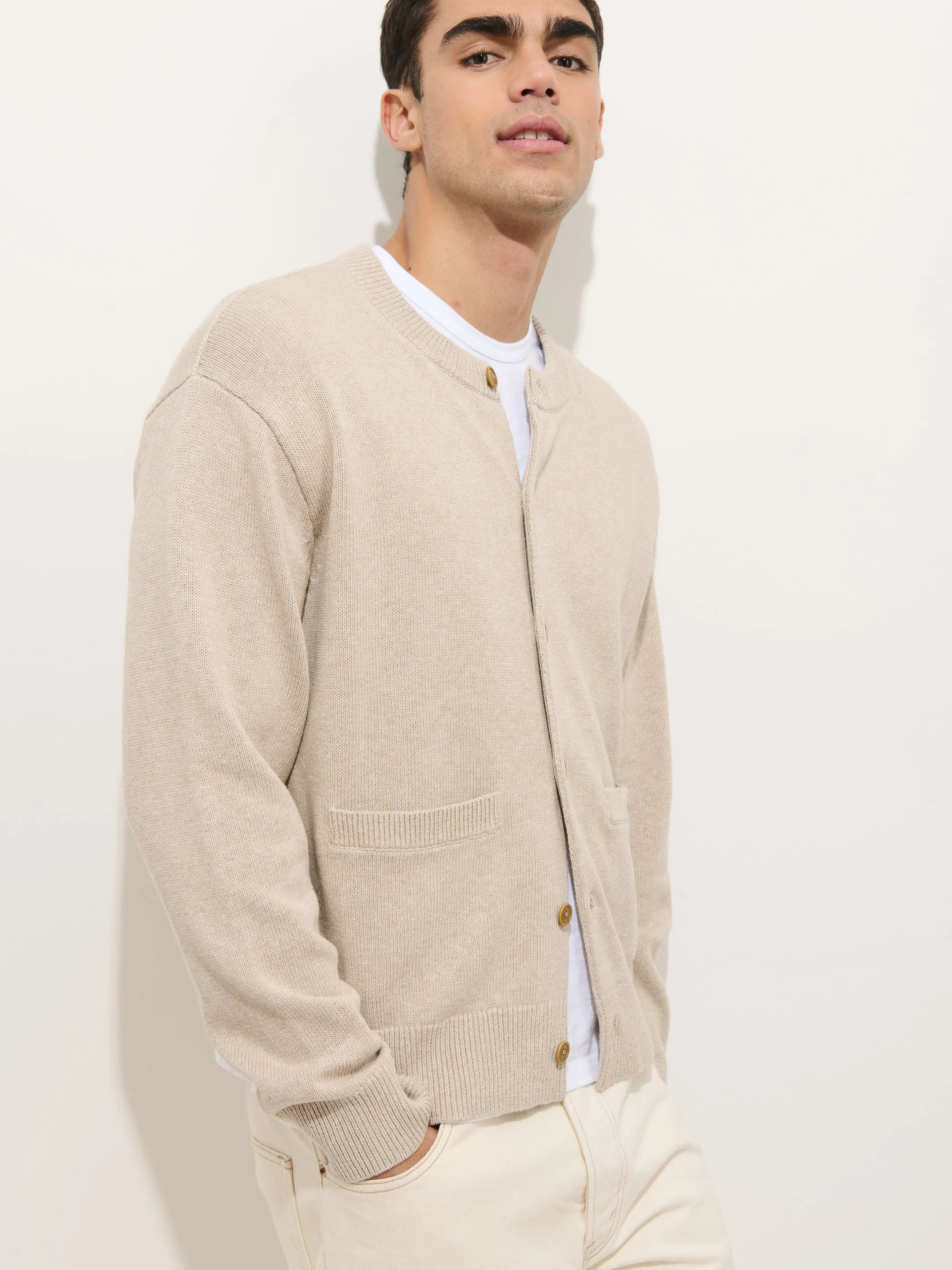 Aaron Cardigan In Cotton Linen sold by Alex Mill product image thumbnail 5
