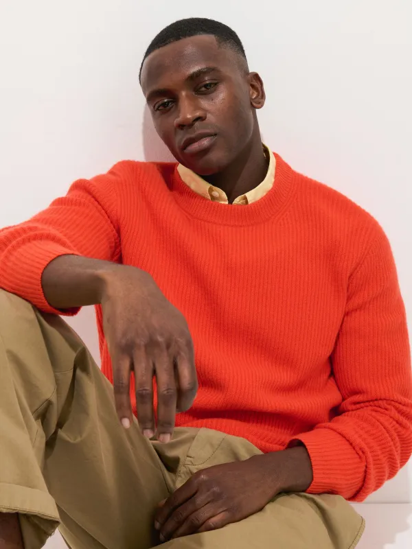 Jordan Sweater In Lightweight Cashmere sold by Alex Mill