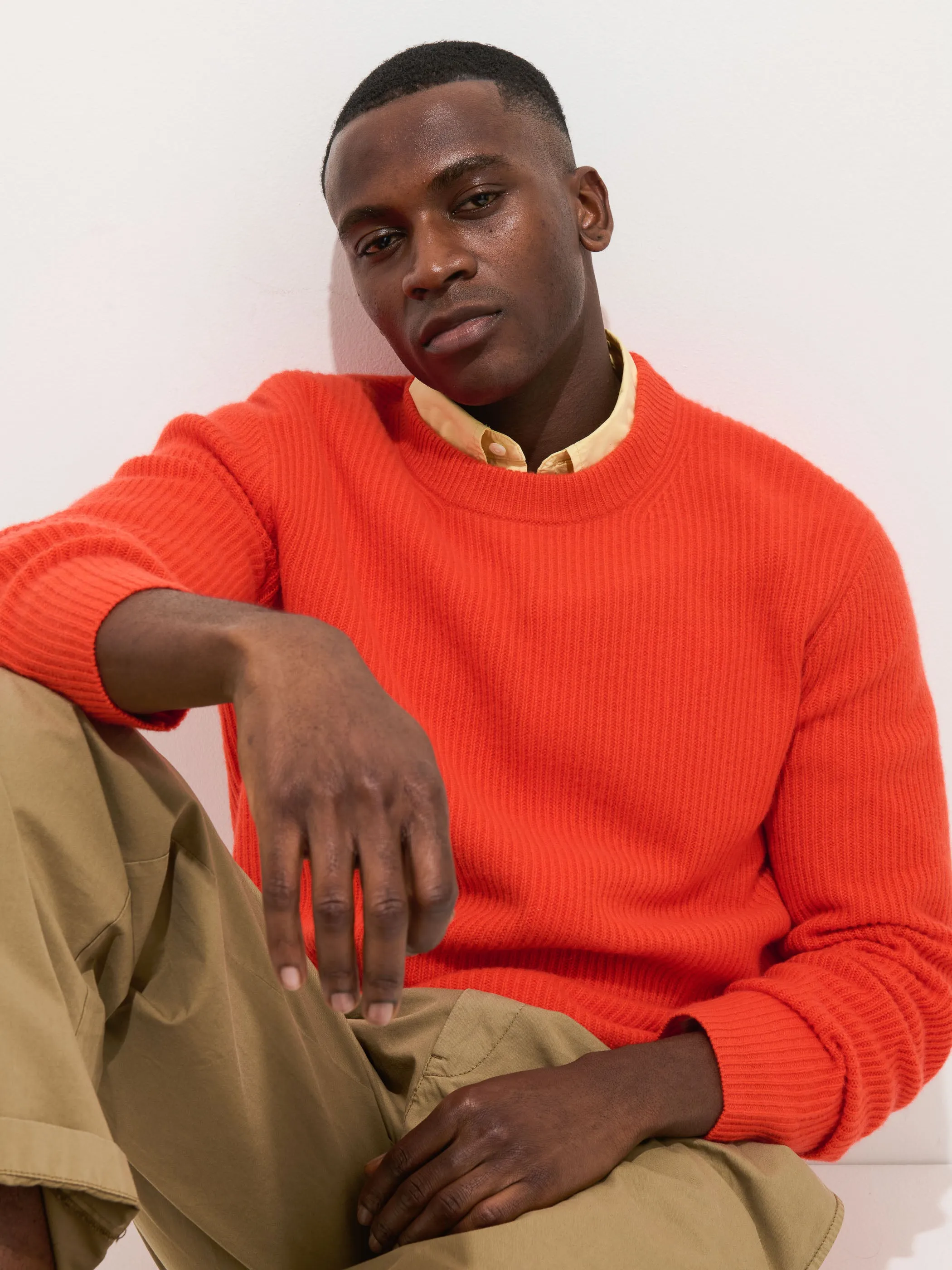 Jordan Sweater In Lightweight Cashmere sold by Alex Mill