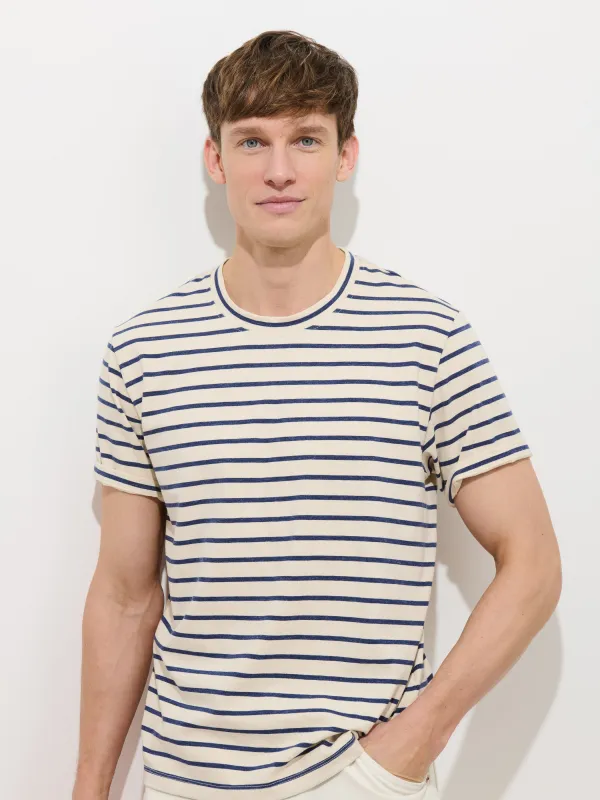 Standard Striped Tee In Cotton sold by Alex Mill