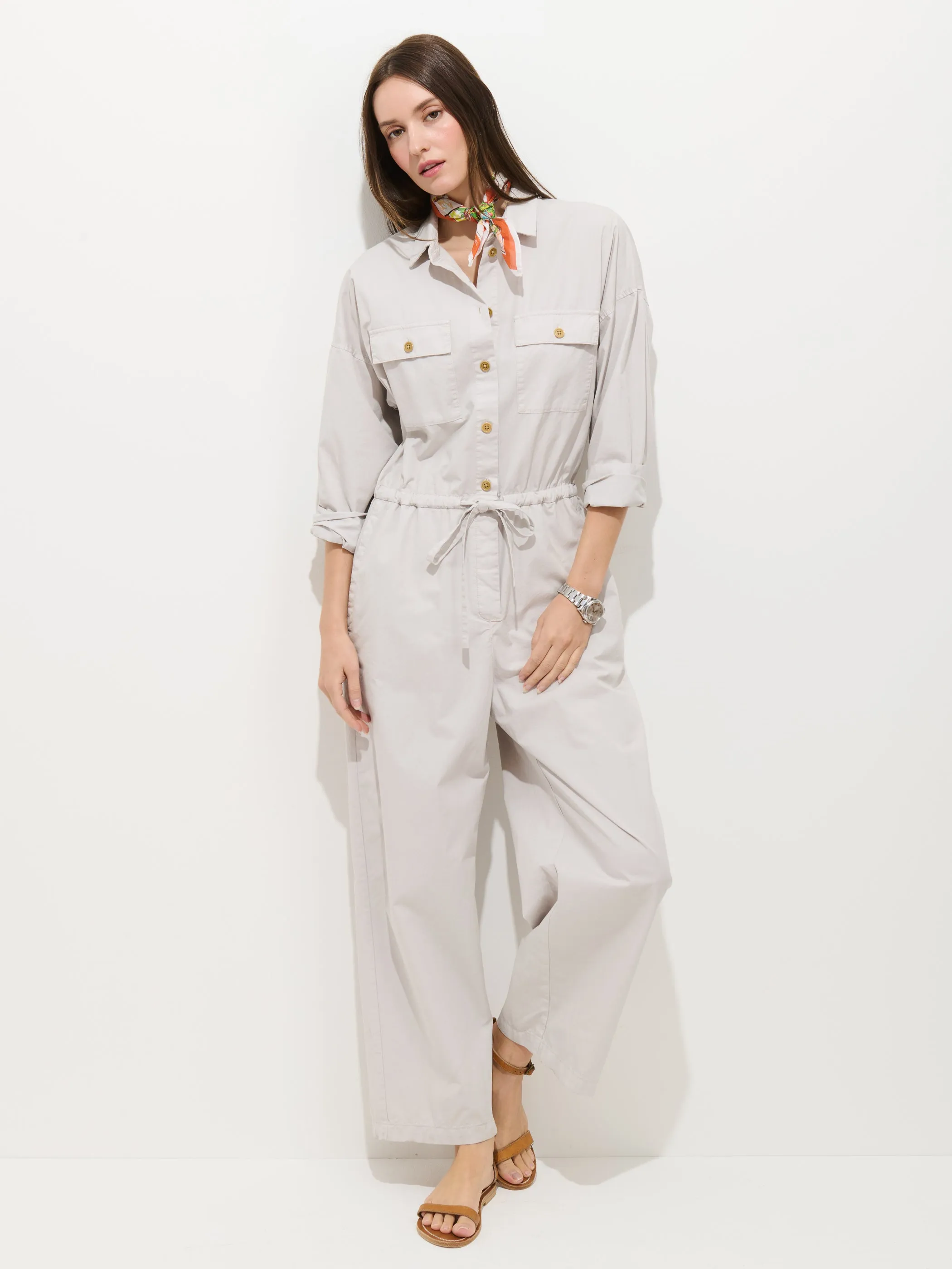 Delancey Jumpsuit in Lightweight Twill sold by Alex Mill