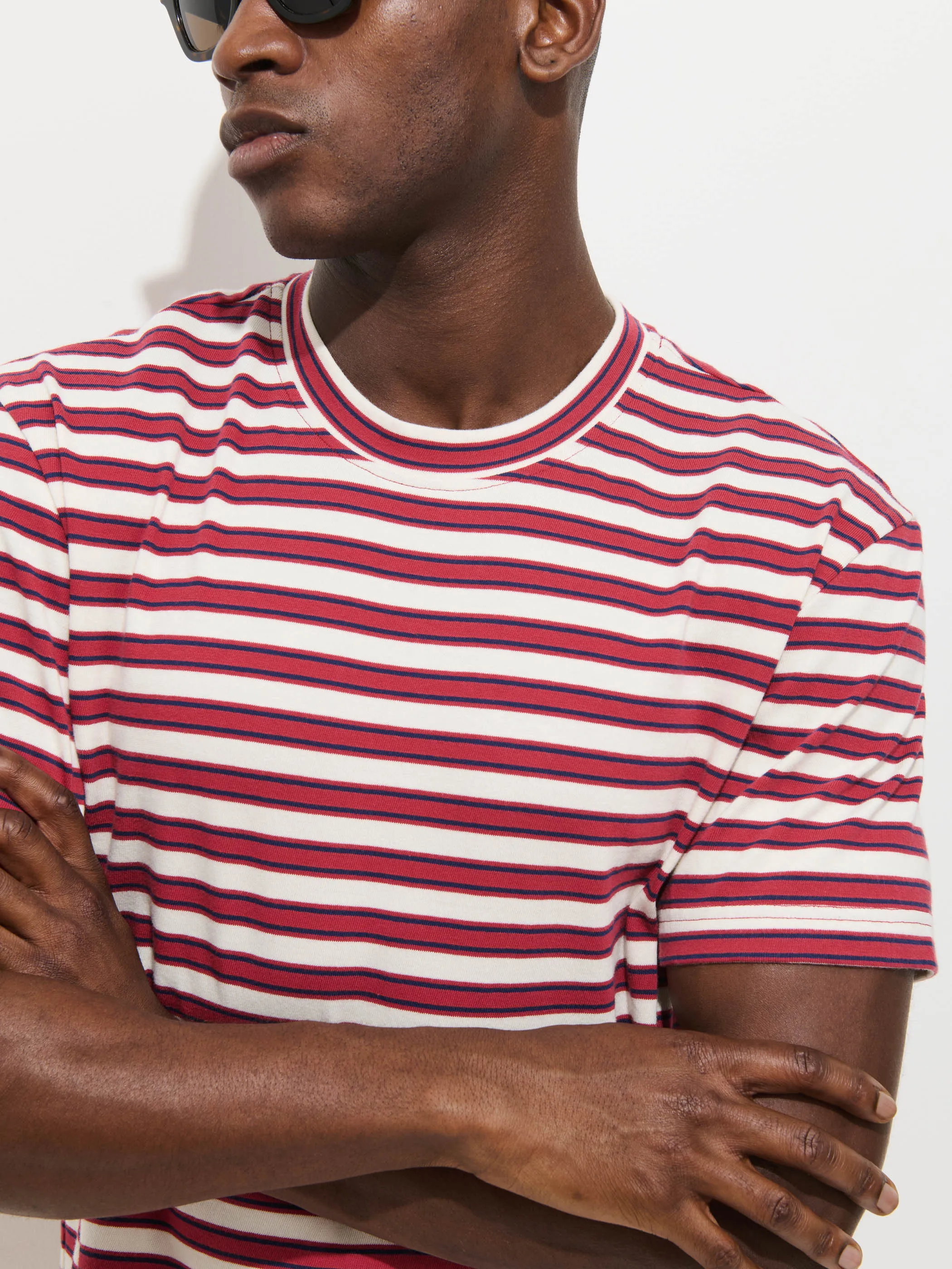 Crosby Striped Tee In Cotton Jersey sold by Alex Mill product image thumbnail 4