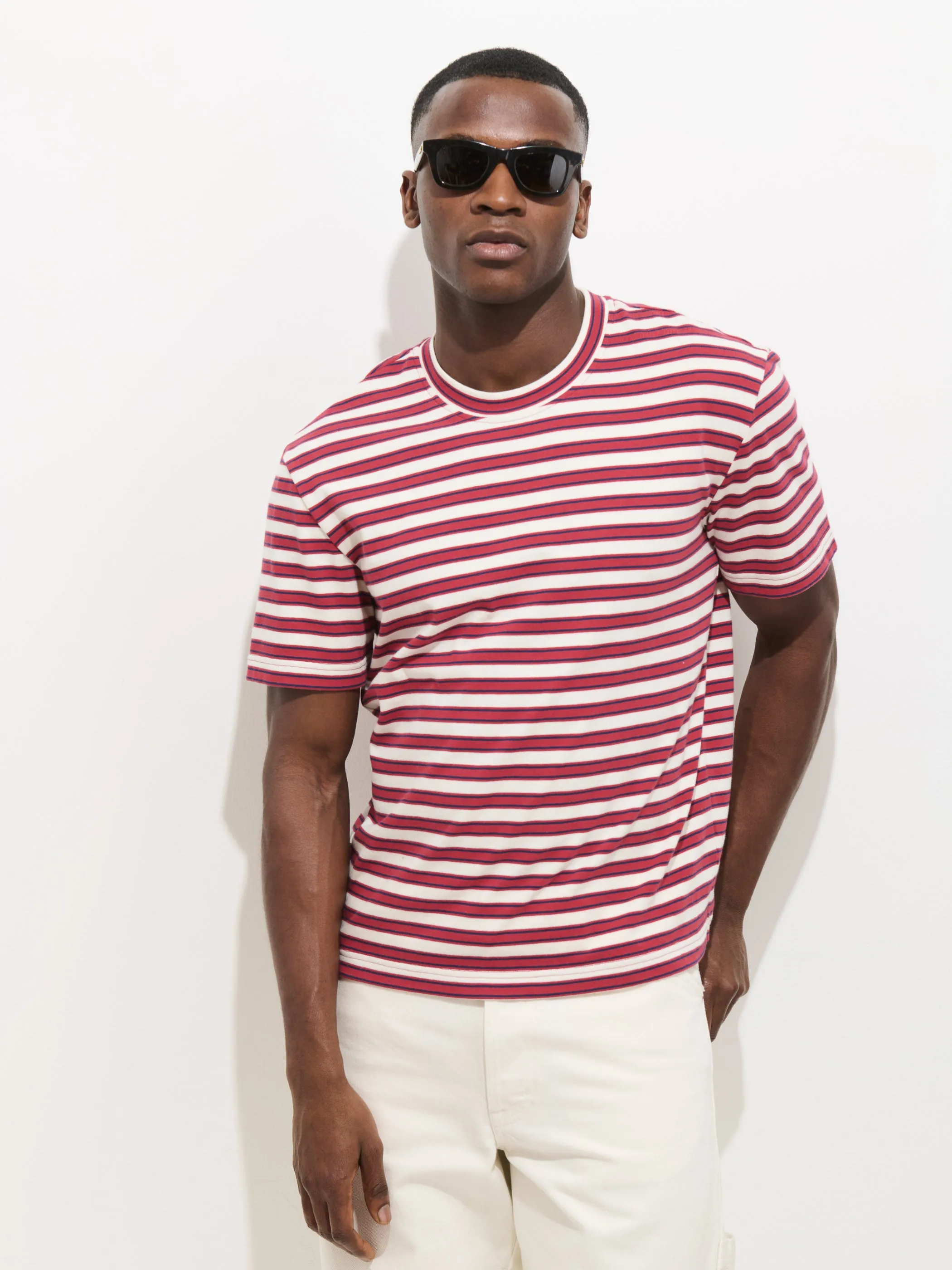 Crosby Striped Tee In Cotton Jersey sold by Alex Mill