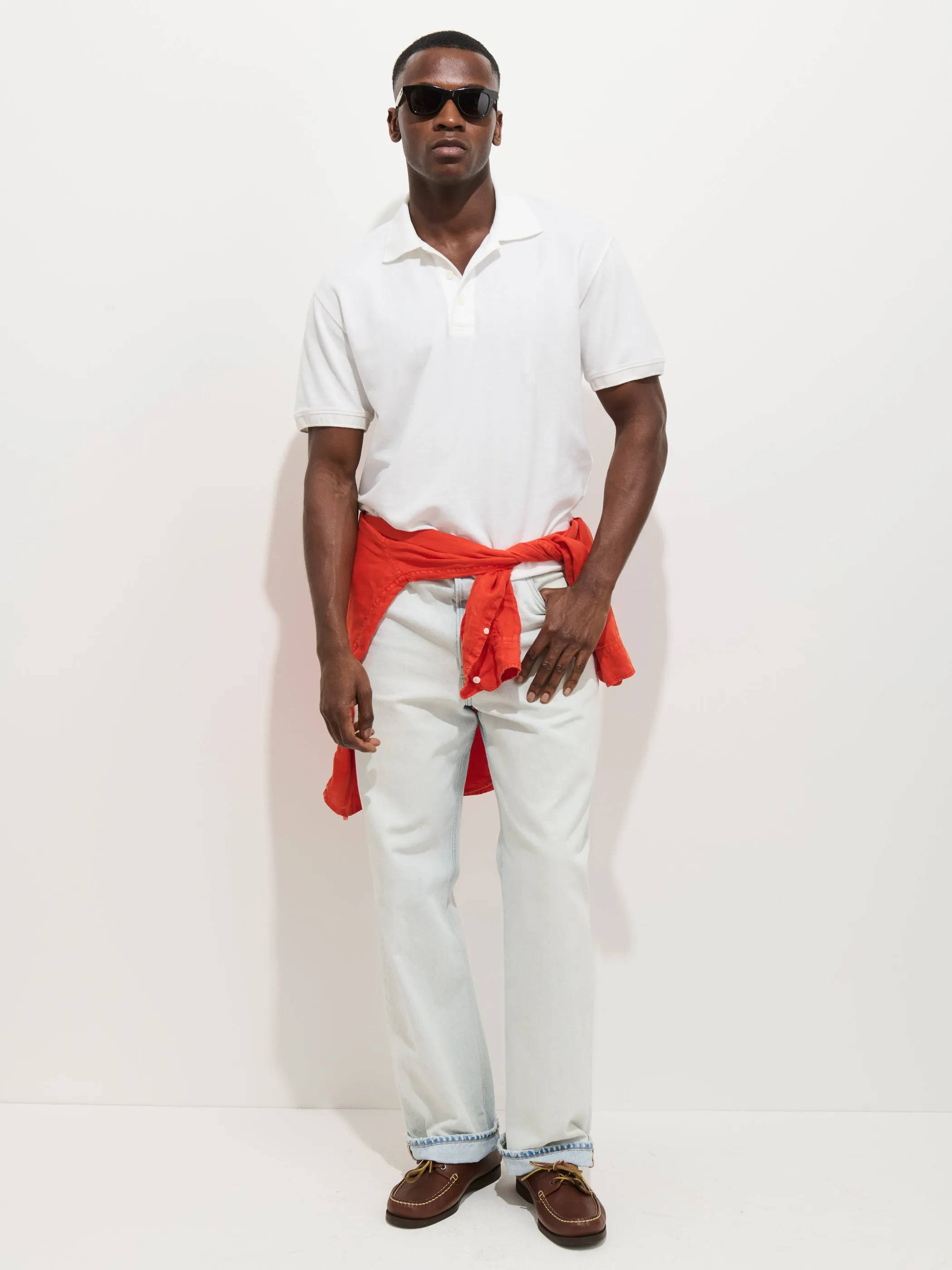 Garment Dyed Polo In Pique Cotton sold by Alex Mill product image thumbnail 3