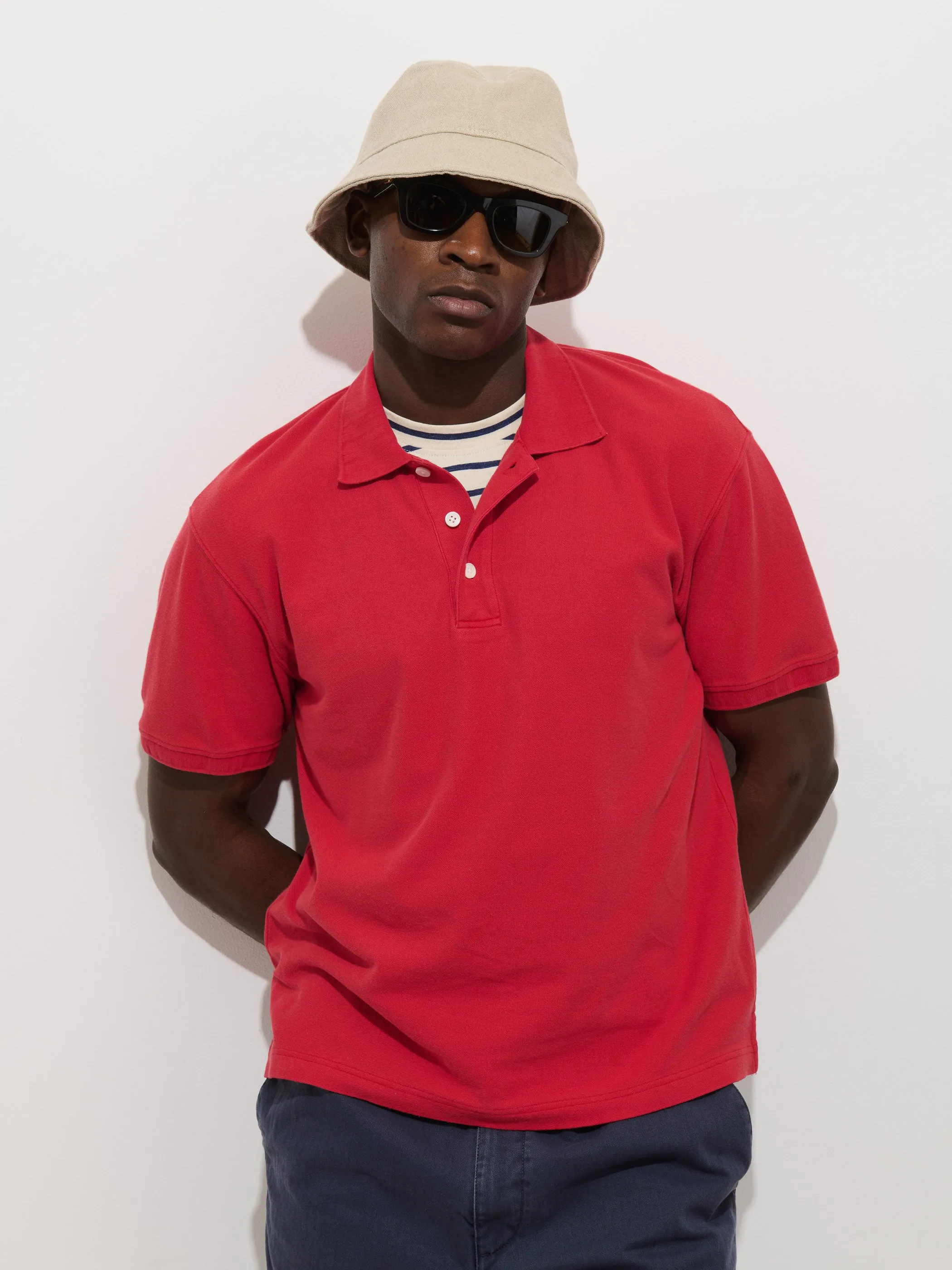 Garment Dyed Polo In Pique Cotton sold by Alex Mill