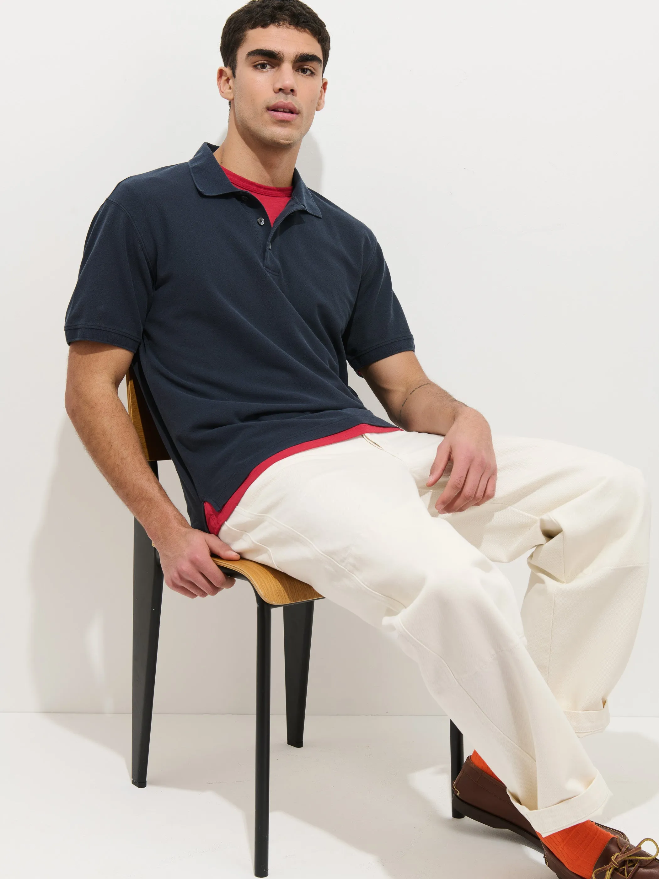 Garment Dyed Polo In Pique Cotton sold by Alex Mill product image thumbnail 3