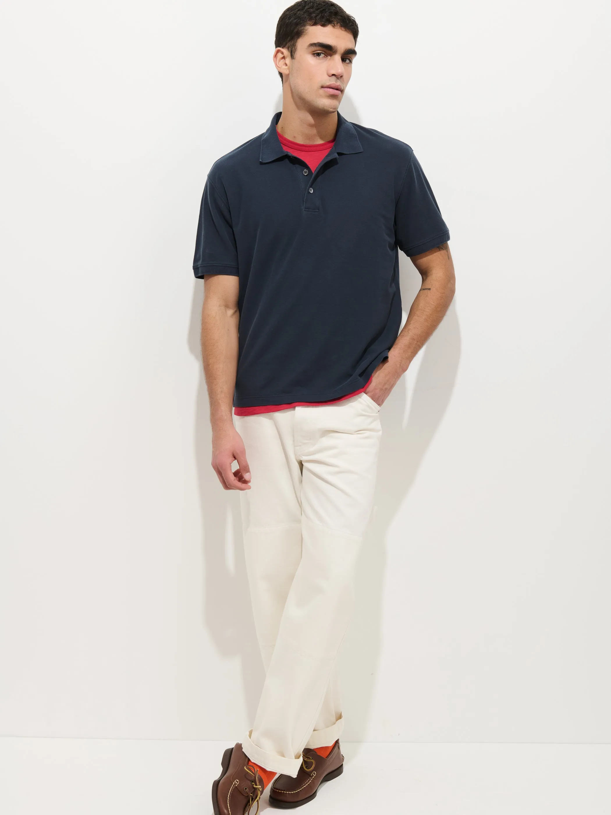 Garment Dyed Polo In Pique Cotton sold by Alex Mill product image thumbnail 5