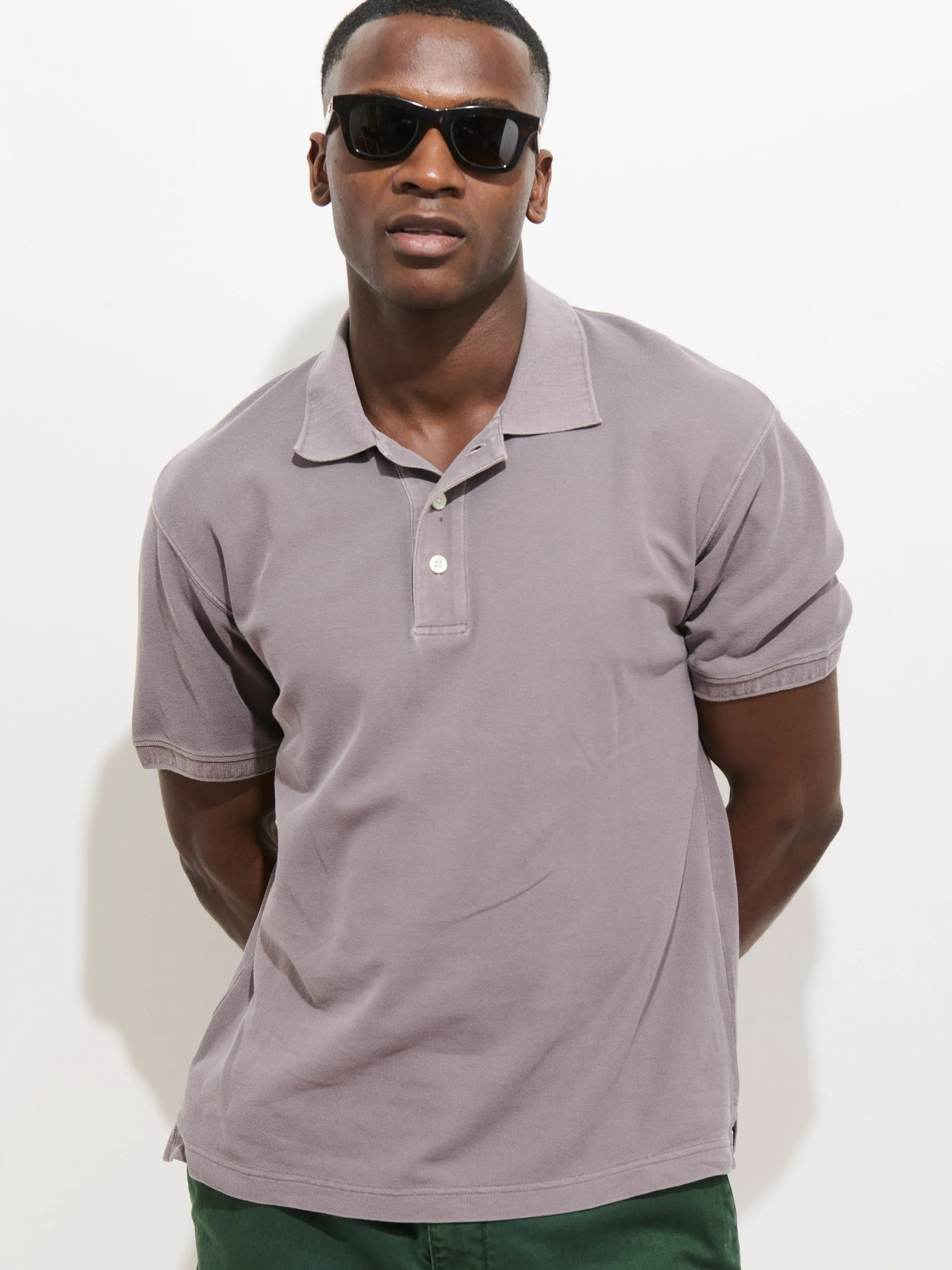 Garment Dyed Polo In Pique Cotton sold by Alex Mill product image thumbnail 4