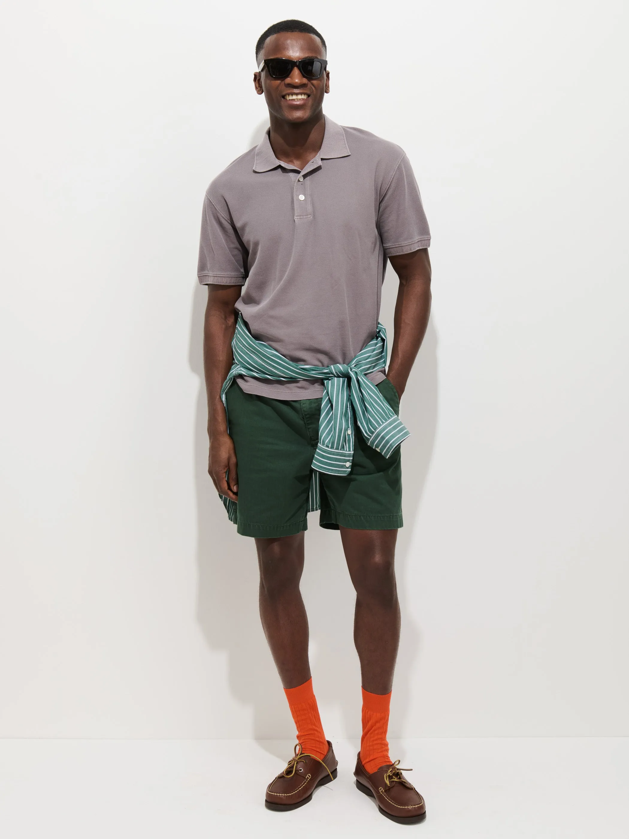 Garment Dyed Polo In Pique Cotton sold by Alex Mill product image thumbnail 3