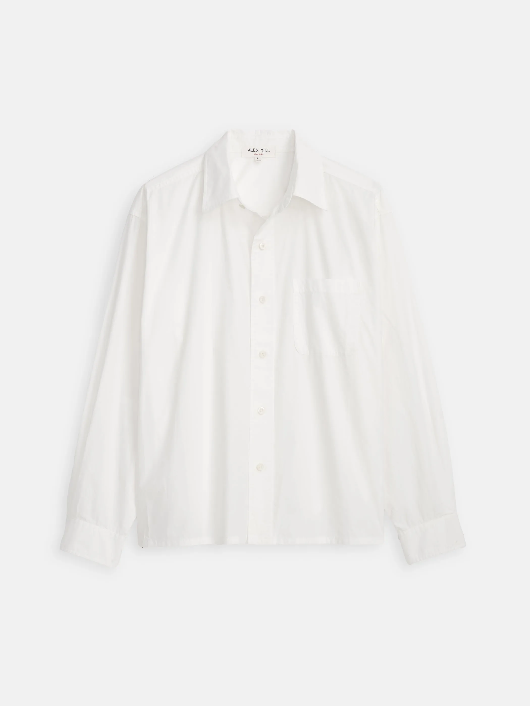 Franklin Shirt In Cotton Poplin sold by Alex Mill product image thumbnail 2