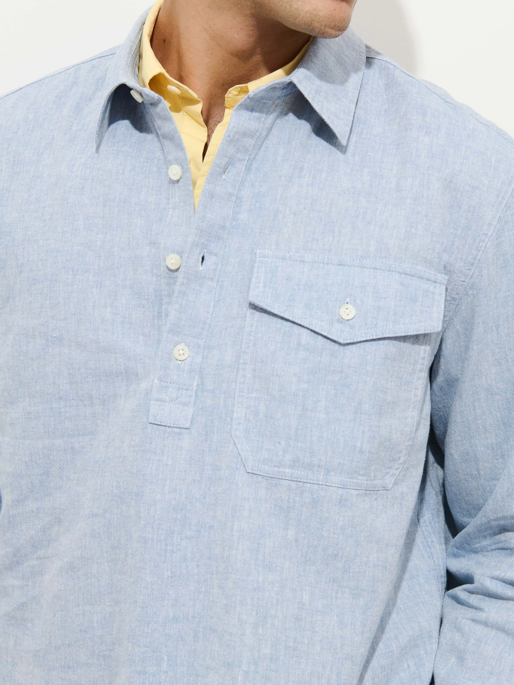 Carter Popover In Cotton Linen sold by Alex Mill product image thumbnail 5