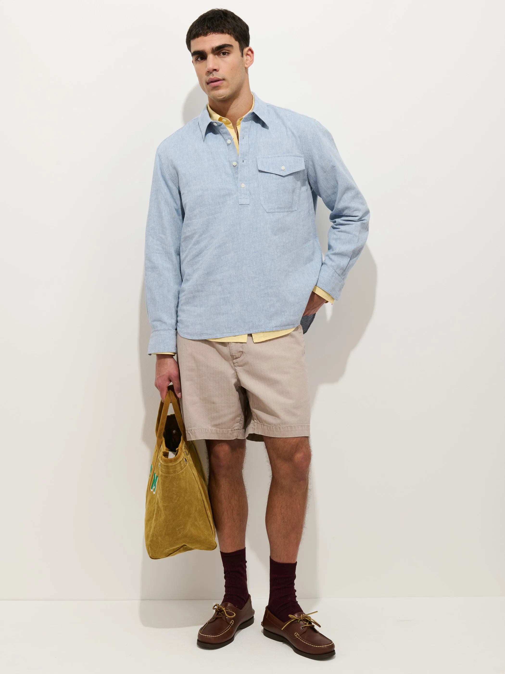 Carter Popover In Cotton Linen sold by Alex Mill product image thumbnail 3