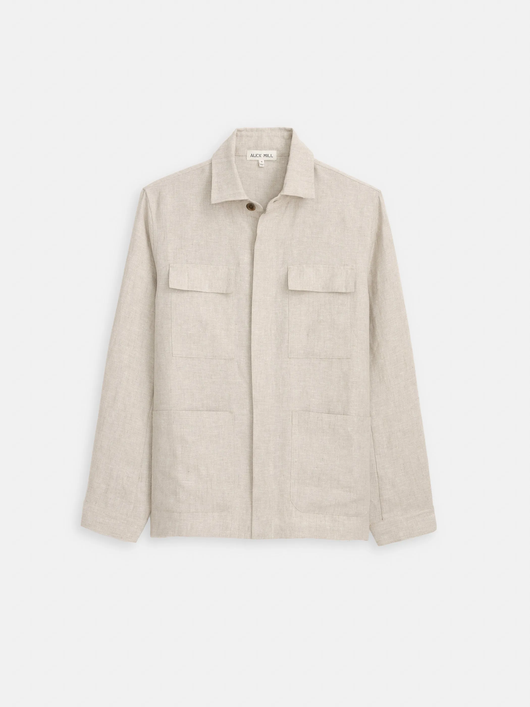 Riviera Work Jacket In Flax Linen sold by Alex Mill product image thumbnail 2