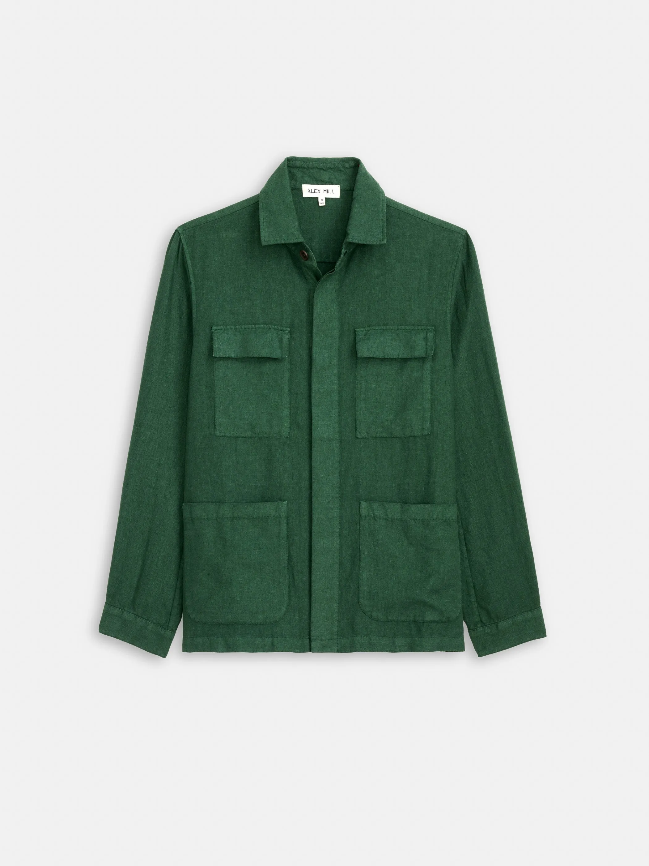 Riviera Work Jacket In Linen sold by Alex Mill product image thumbnail 2