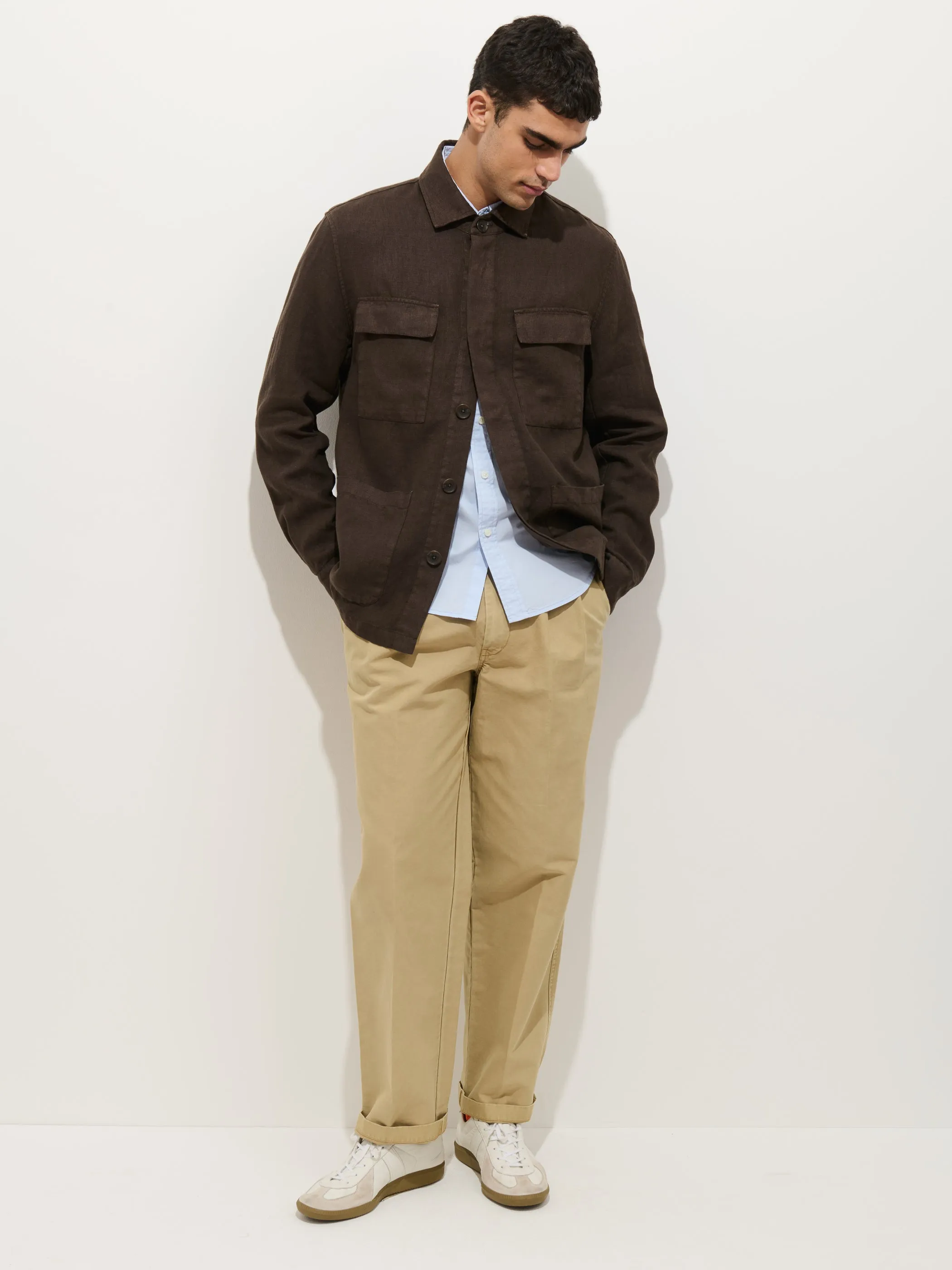 Riviera Work Jacket In Linen sold by Alex Mill product image thumbnail 3