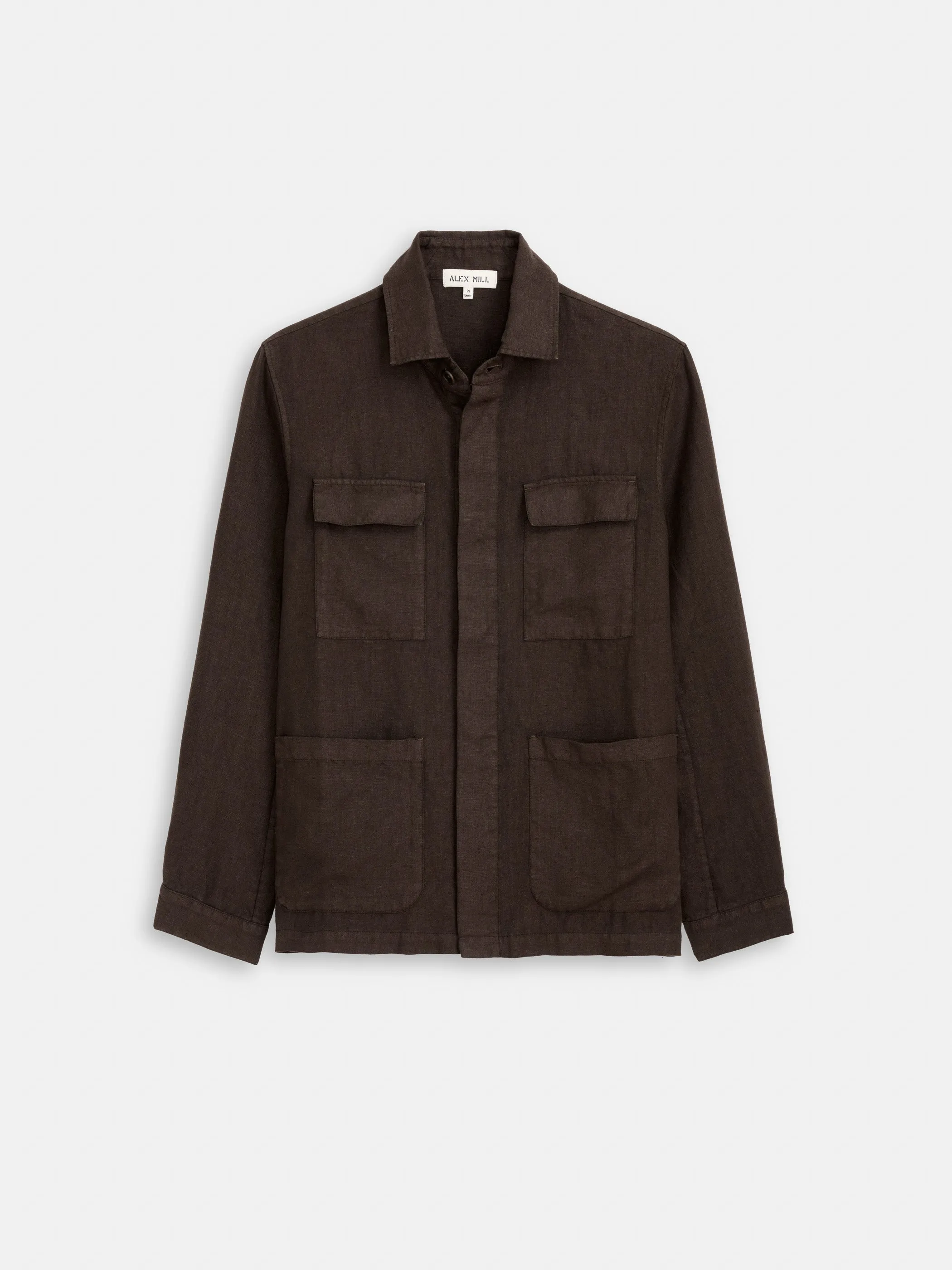 Riviera Work Jacket In Linen sold by Alex Mill product image thumbnail 2