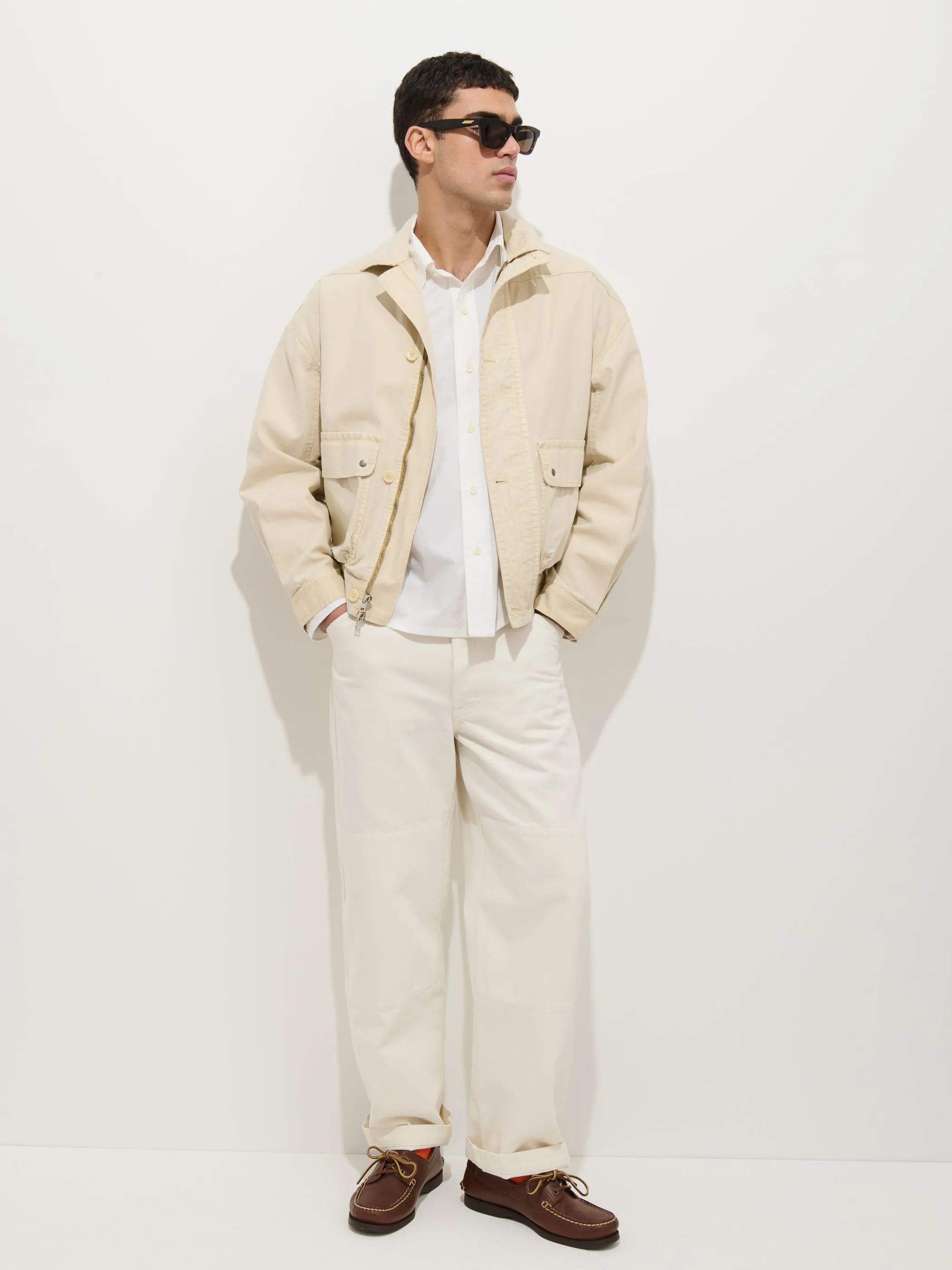 Giorgio Bomber Jacket In Canvas sold by Alex Mill product image thumbnail 3