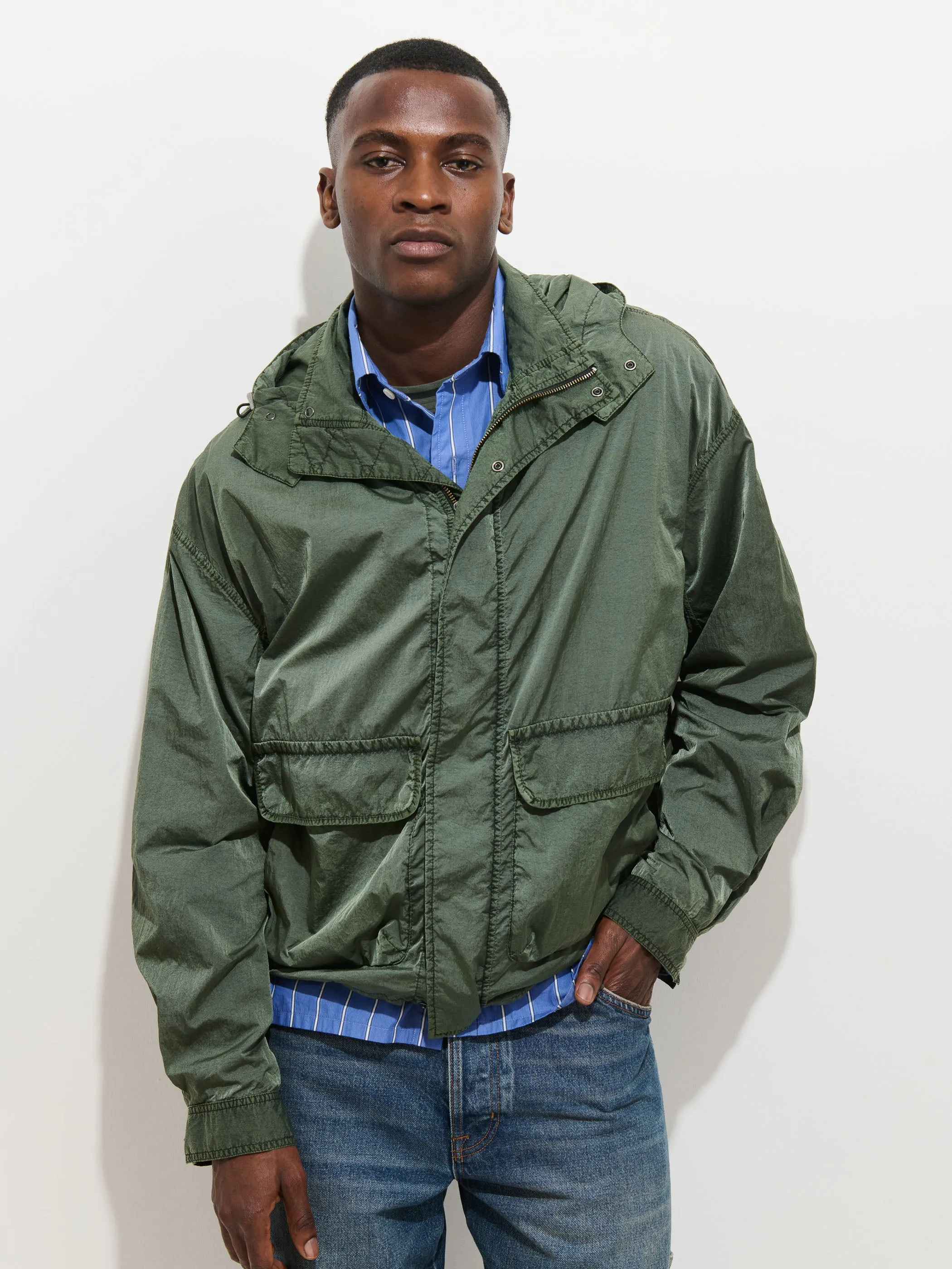 David Windbreaker In Crinkle Nylon sold by Alex Mill product image thumbnail 5