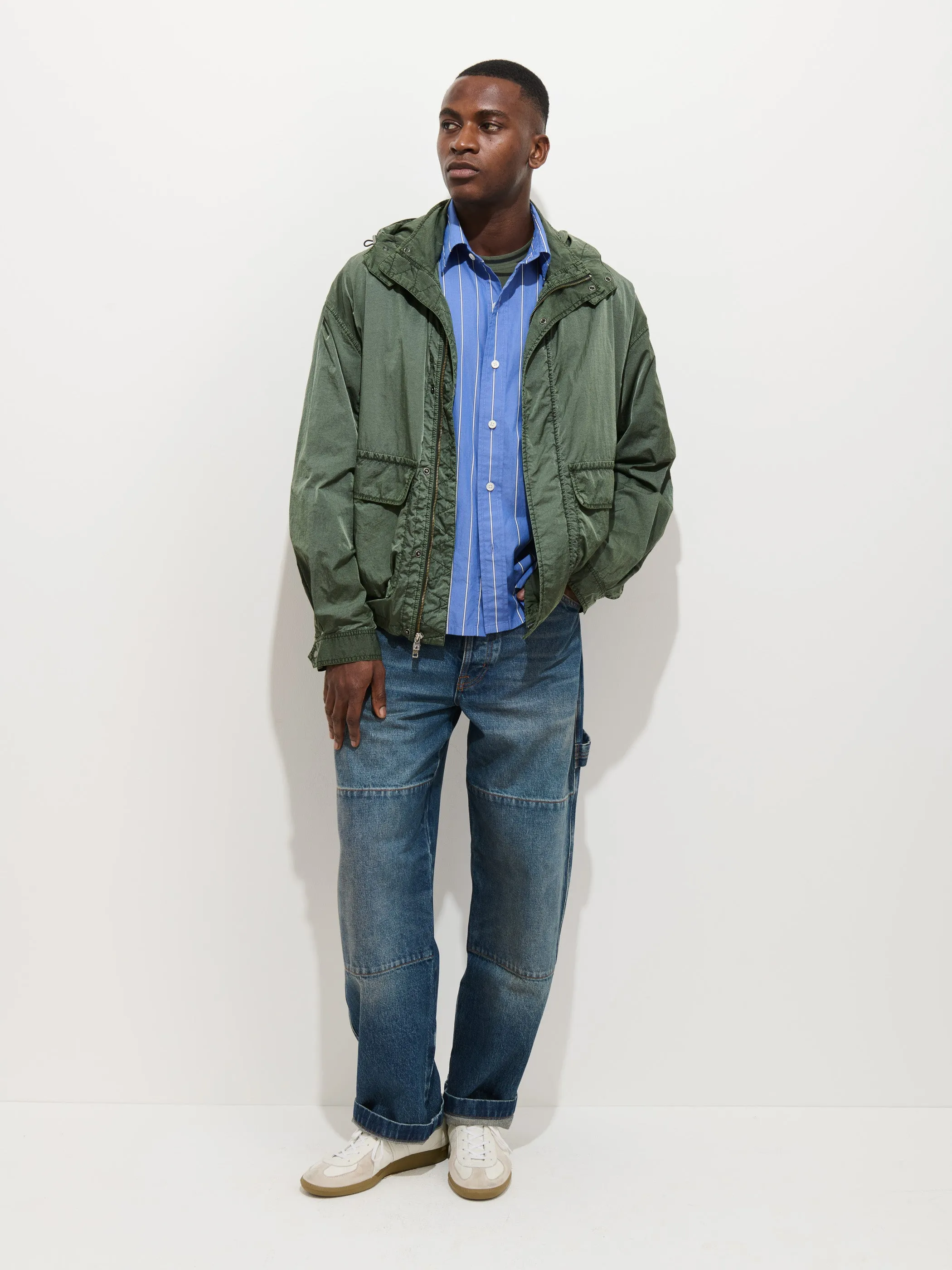 David Windbreaker In Crinkle Nylon sold by Alex Mill product image thumbnail 3