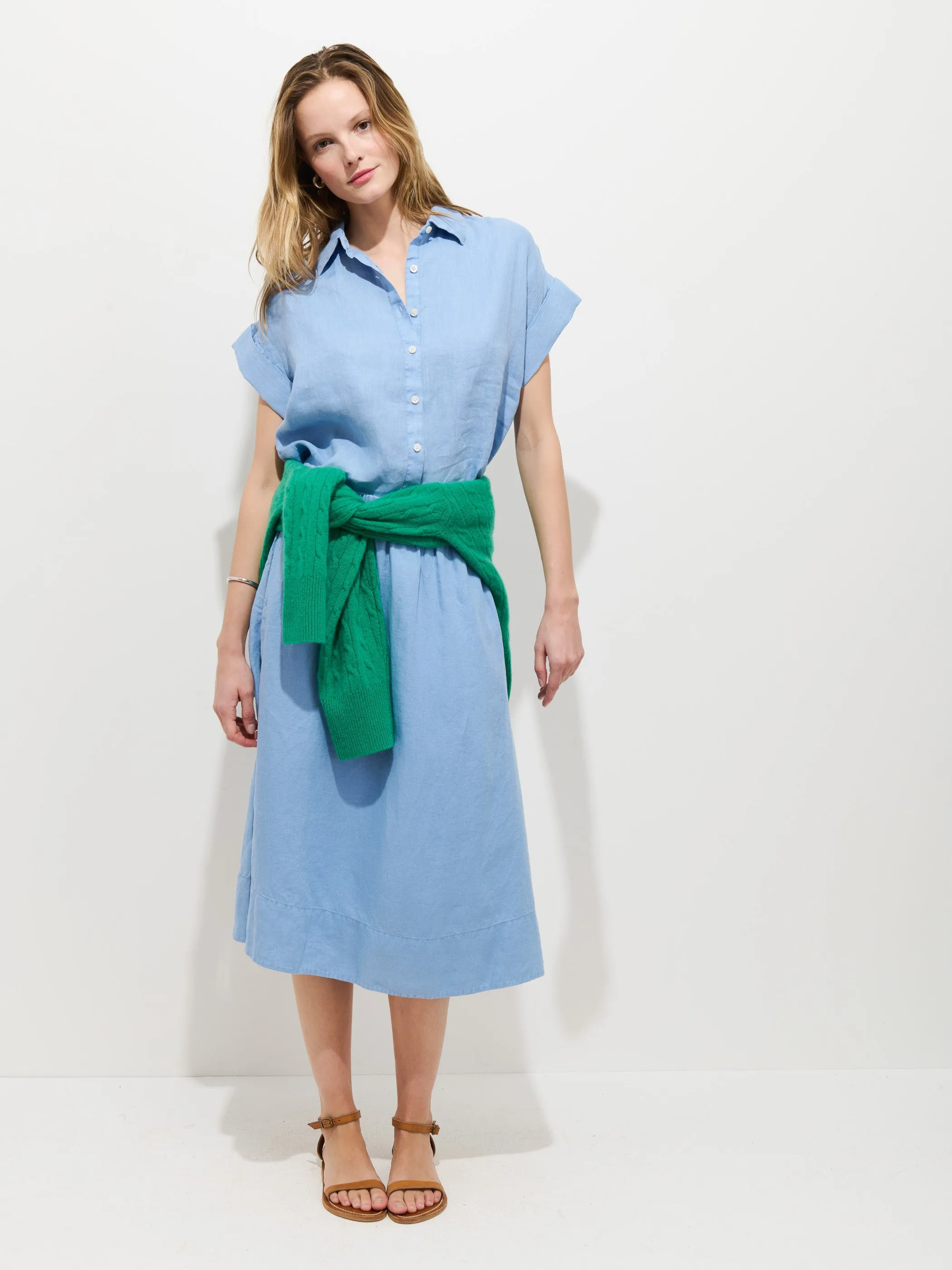 Maddie Skirt In Linen sold by Alex Mill product image thumbnail 4