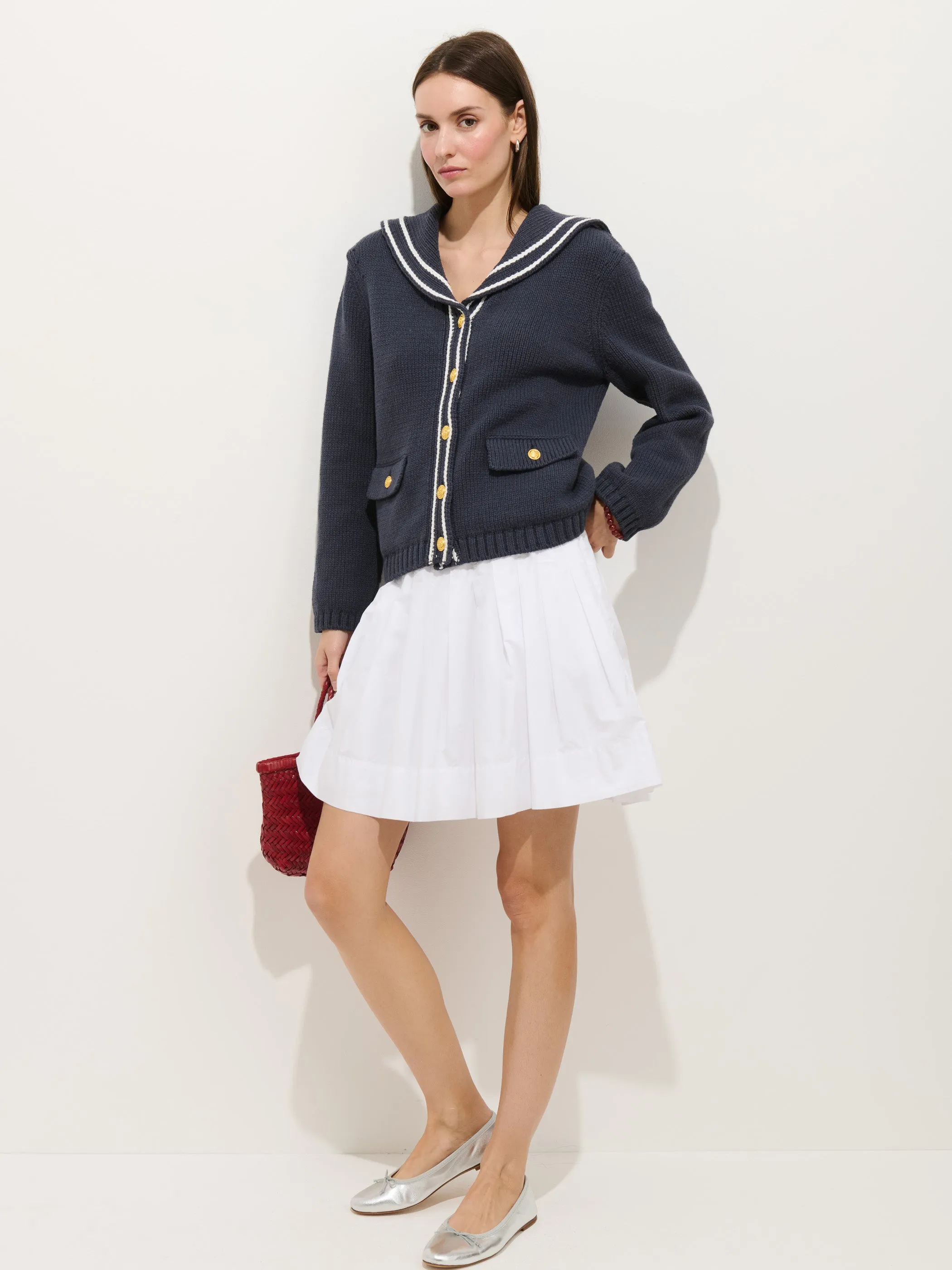 Cassie Sailor Cardigan
In Cotton Blend sold by Alex Mill product image thumbnail 3