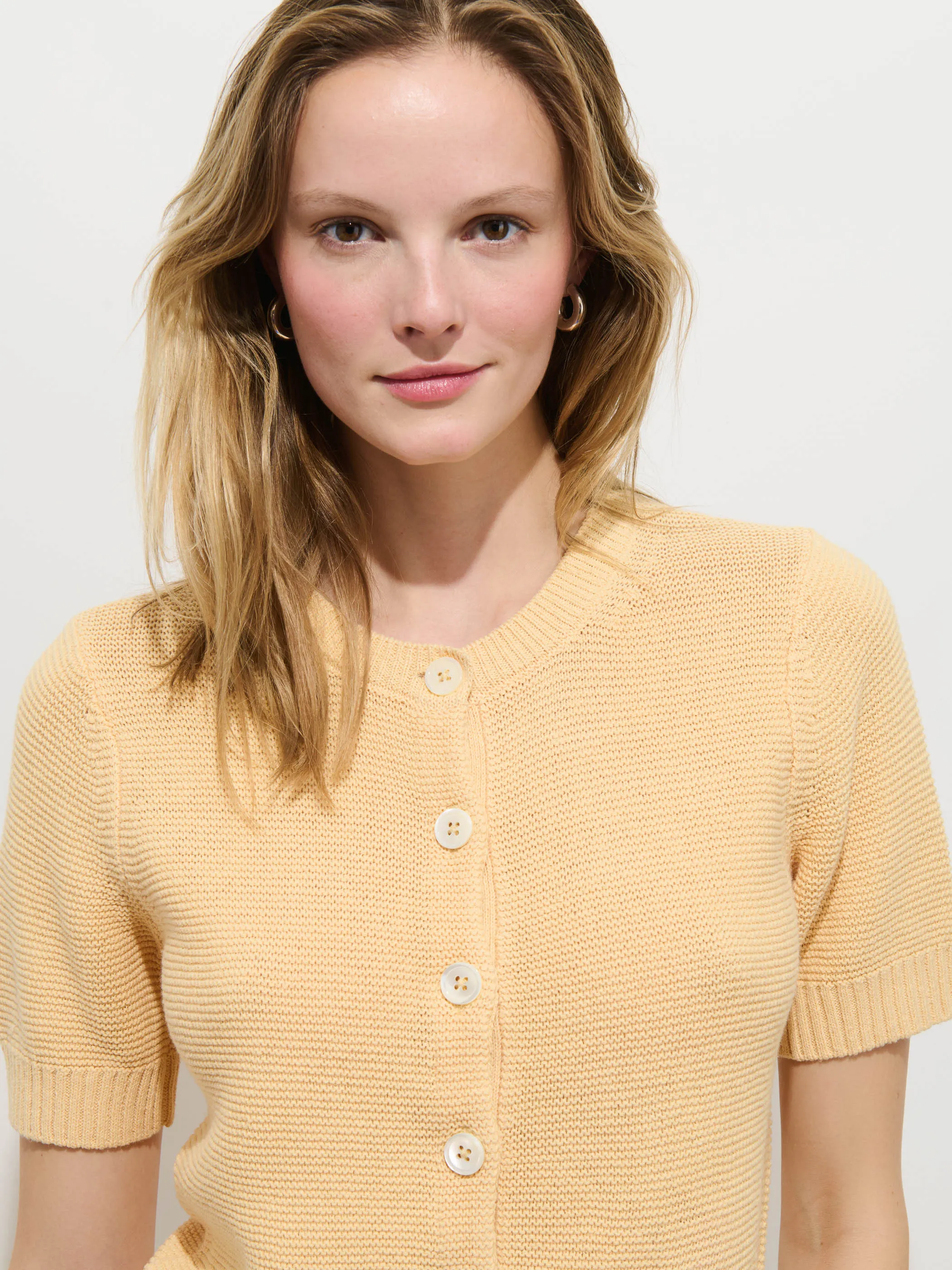 Elle Cardigan In Linen Cotton sold by Alex Mill product image thumbnail 5