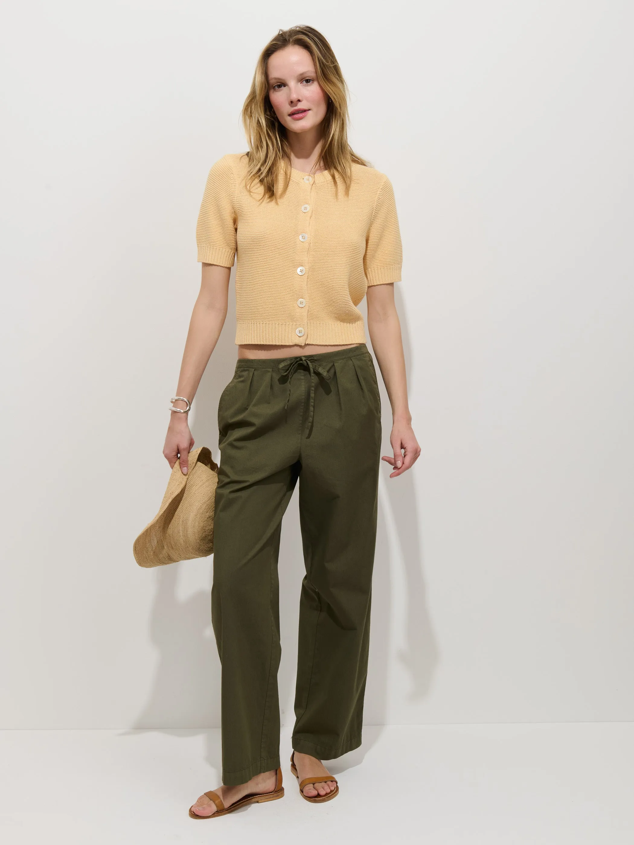 Elle Cardigan In Linen Cotton sold by Alex Mill product image thumbnail 4