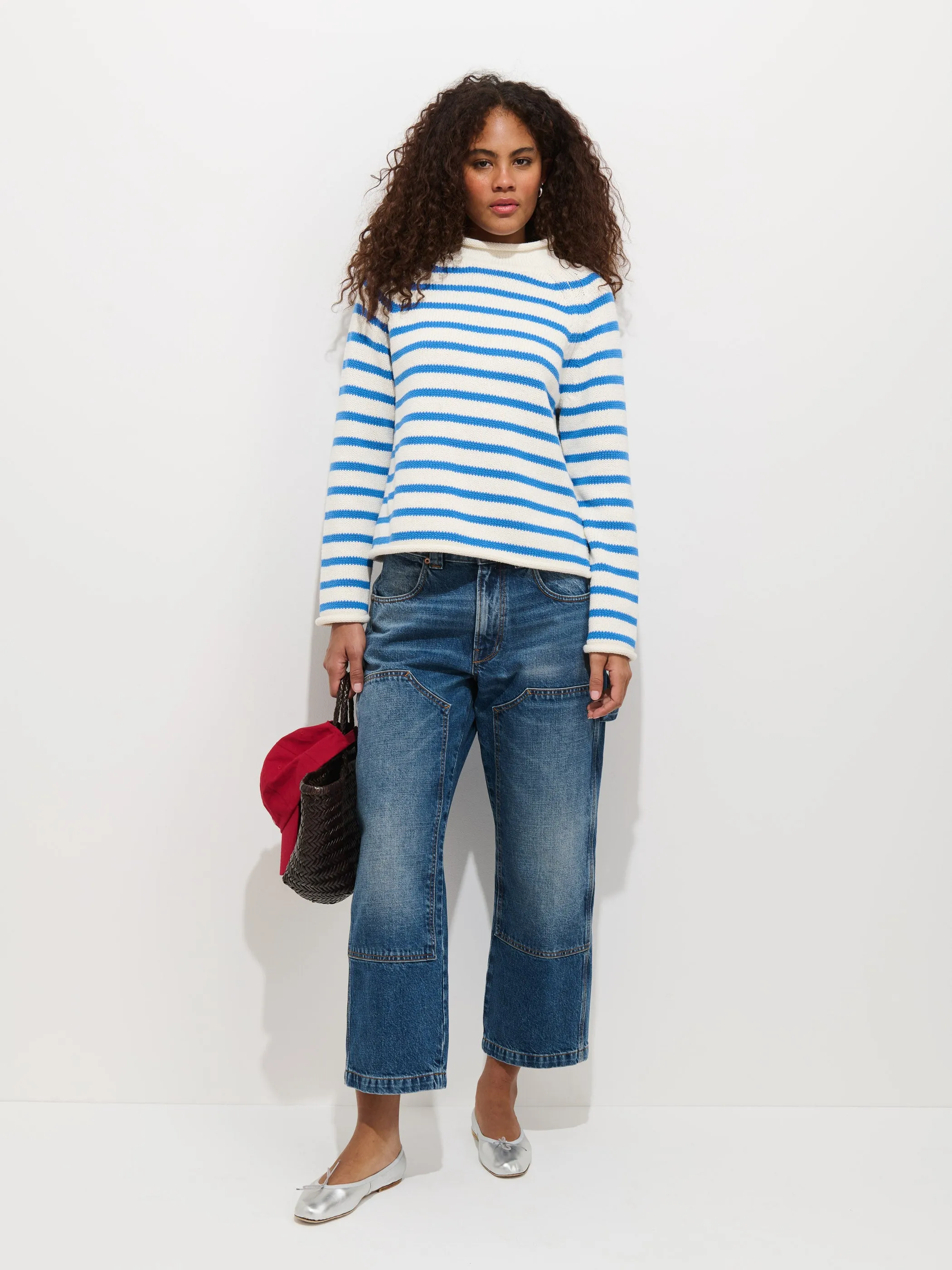 Eastport Striped Rollneck In Cotton sold by Alex Mill product image thumbnail 3