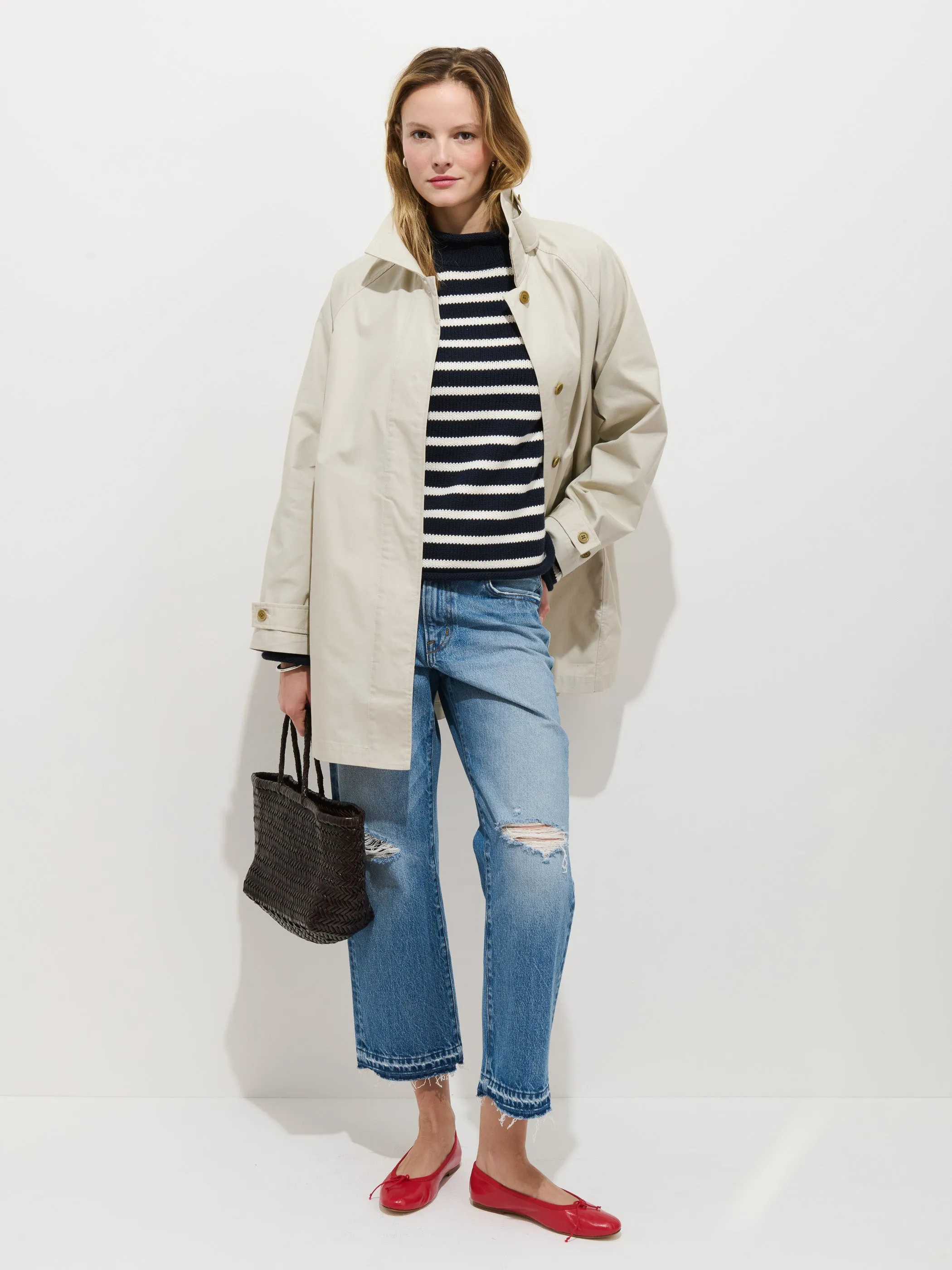 Eastport Striped Rollneck In Cotton sold by Alex Mill product image thumbnail 3