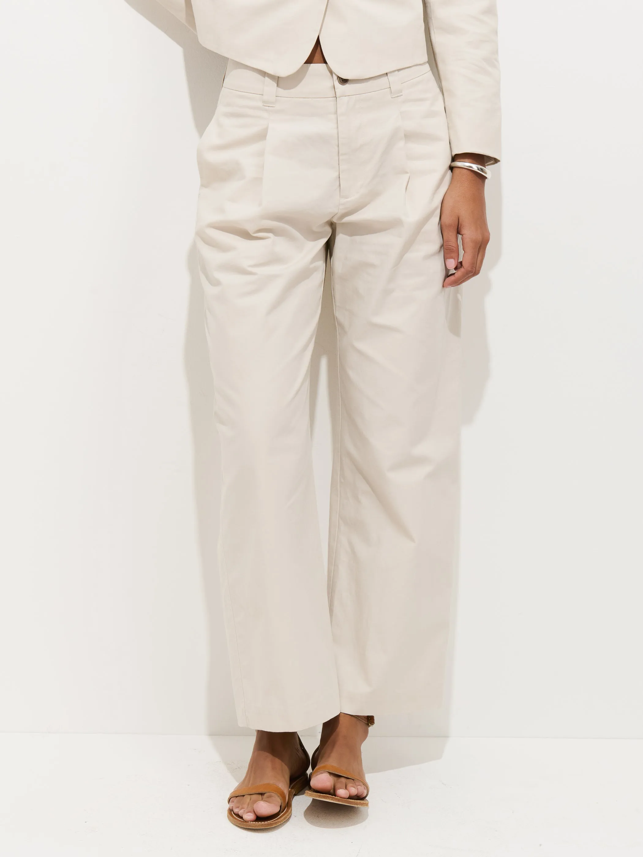 Soho Pant In Cotton Linen sold by Alex Mill product image thumbnail 3