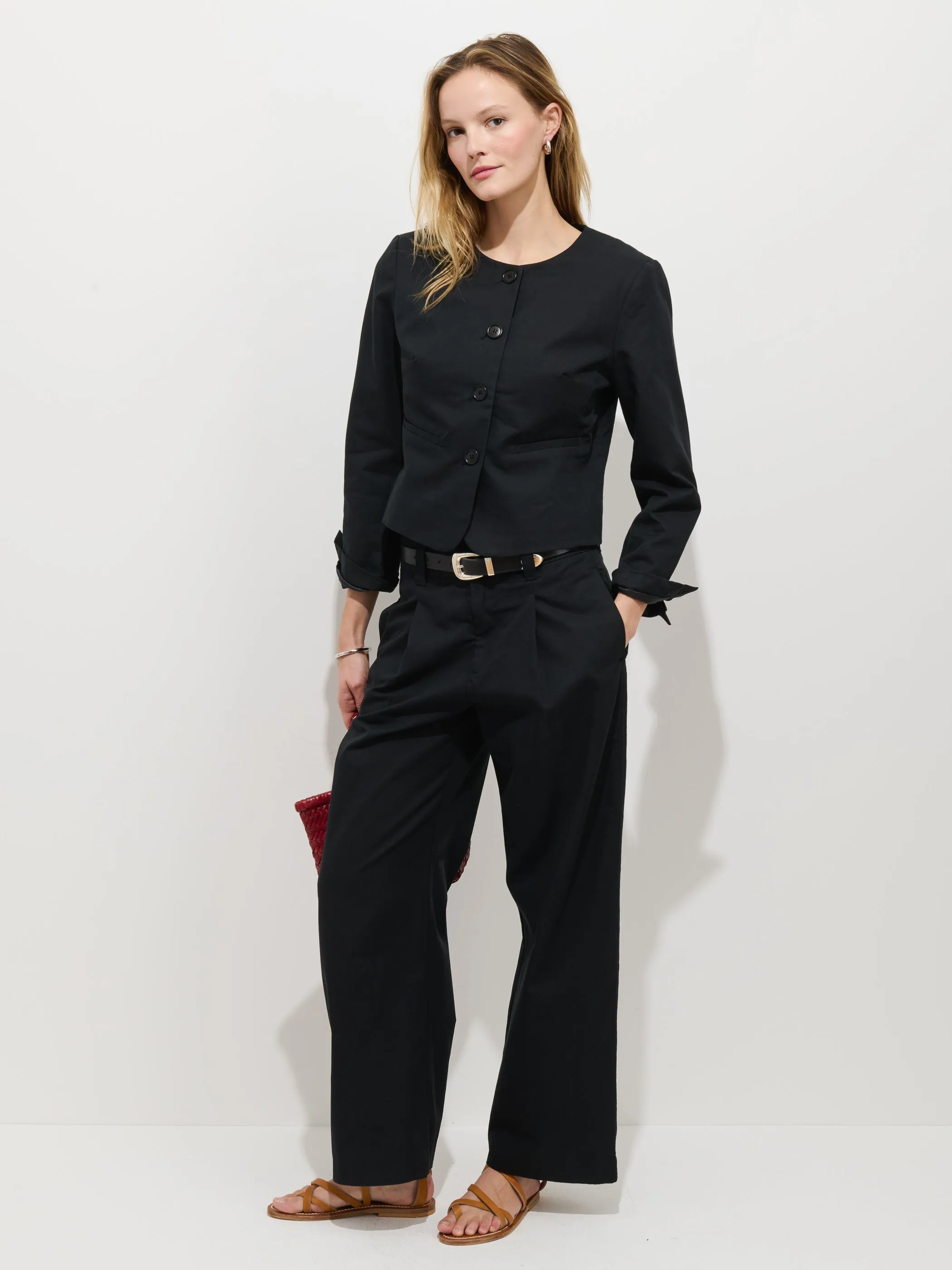 Soho Pant In Cotton Linen sold by Alex Mill product image thumbnail 3