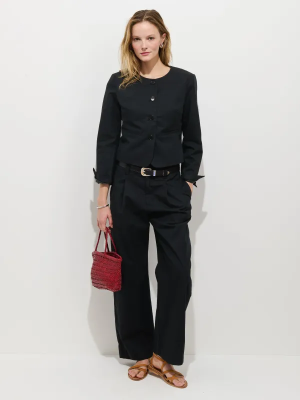 Soho Pant In Cotton Linen sold by Alex Mill