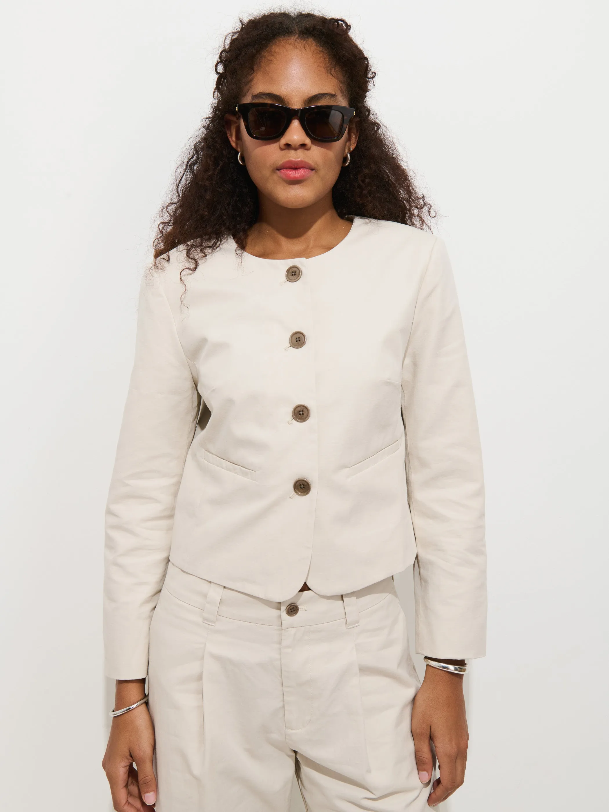 Soho Jacket In Cotton Linen sold by Alex Mill